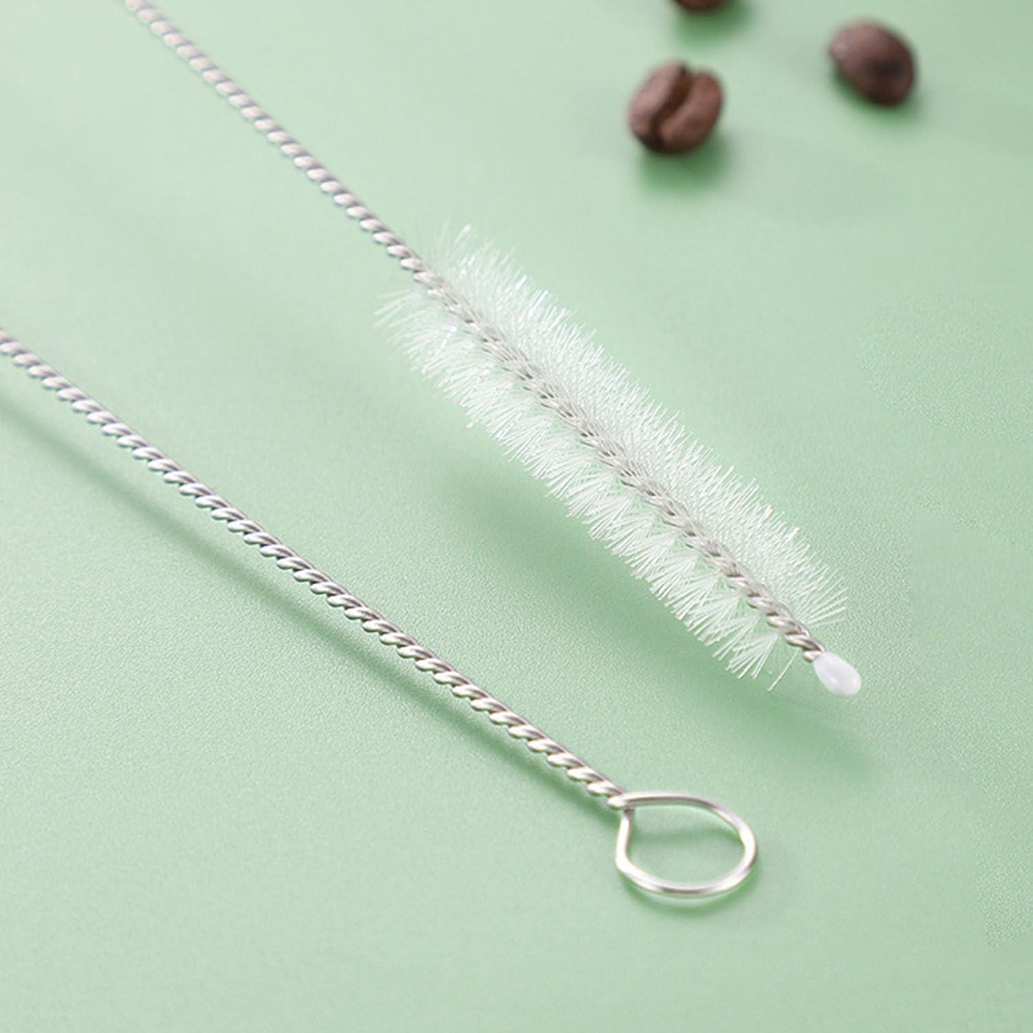 Straw Cleaner Brush 10 PCS, with Stainless Steel Handlewater, Reusable Cleaning Brushes for Kitchen Accessories image number 6