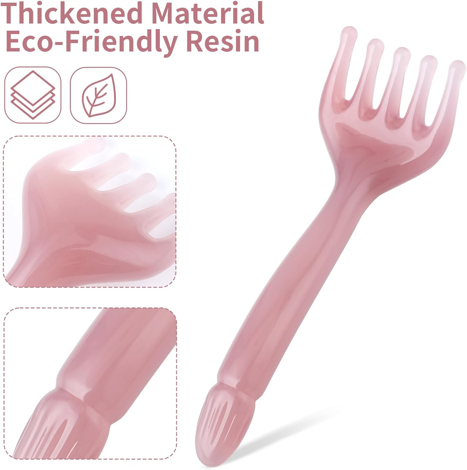 Pack of 2 Resin Scalp Massage Comb, Premium Head Massager with Five Claws, Manual Head Scratcher, Portable Guasha Tool for Moisture, Removal, Relaxation, Home image number 1