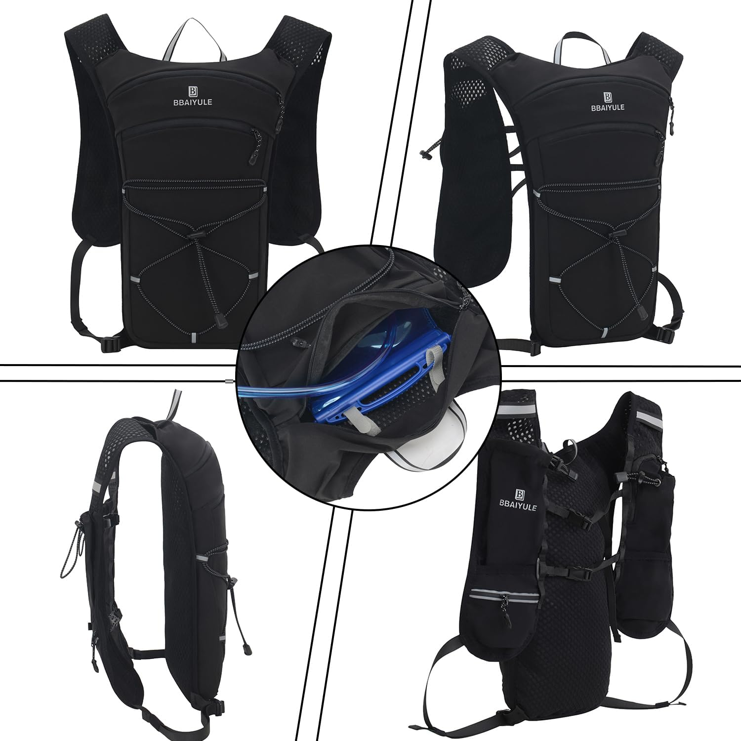 Lightweight Running Vest Backpack Outdoor Sports Trail Racing Marathon Hiking Fitness Bag Hydration Vest Pack for Men Women,Cycling Hydration Backpack Water Backpack