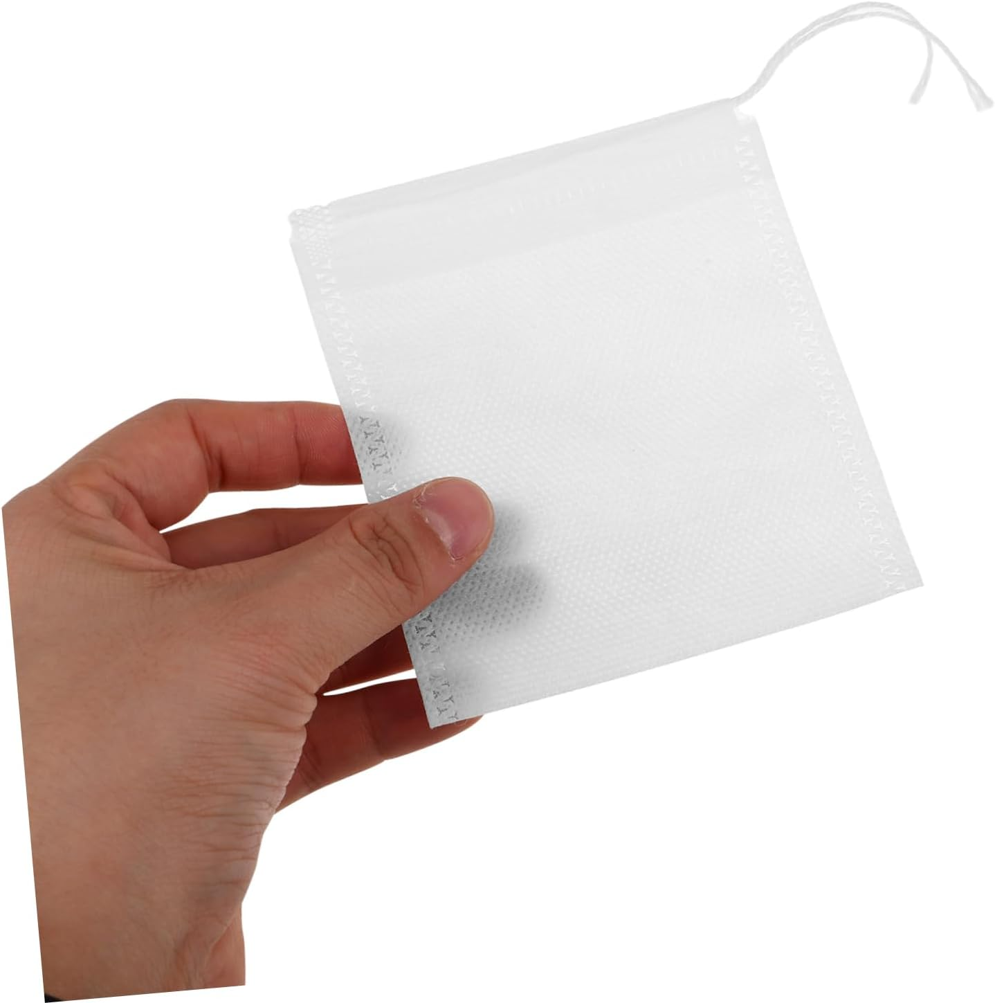Minkissy 100Pcs Drawstring Tea Filter Bags Loose Tea Infuser Sachets Reusable Storage Bags image number 5