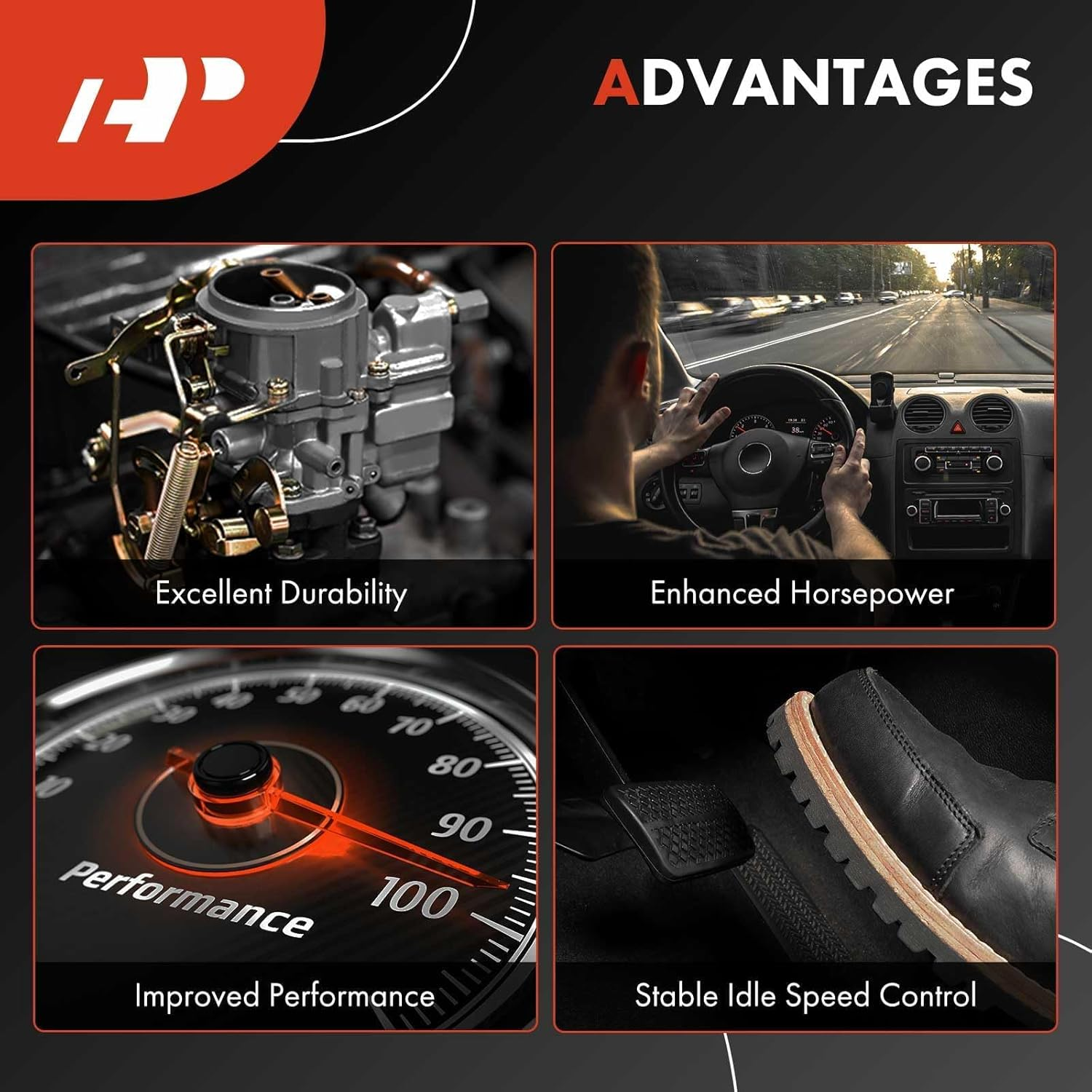 A-Premium B3NN9510A Tractor Carb Carburetor Compatible with Ford 1939-1952 2N 8N 9N Tractor Mechanical Choke, Replace# 8N9510CHD, 9N9510A, 8N9510C image number 2