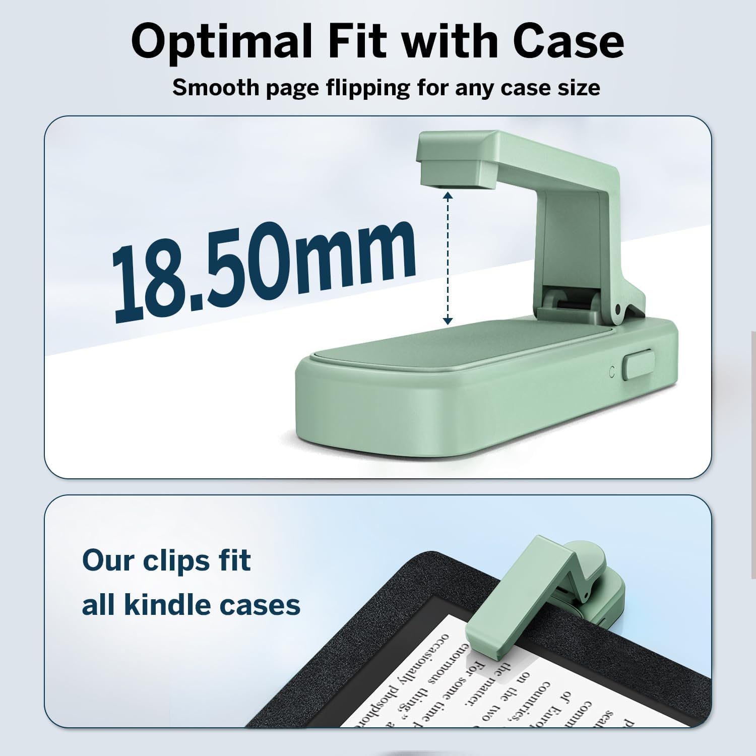 [Case-Friendly] Remote Control Page Turner Ring for Kindle Paperwhite Oasis Scribe Kobo Ereaders, Camera Camcorder Remote Controls, Page Turner Clicker for Iphone Ipad Tablets with Storage Bag image number 4