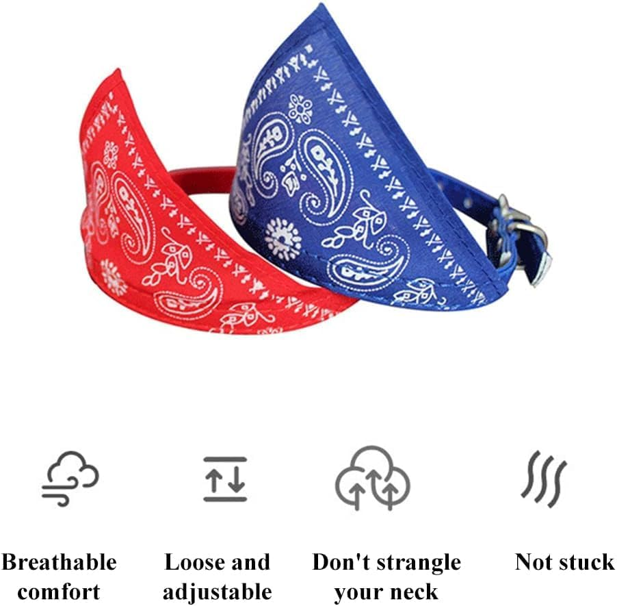 Walquicks 3 Pack Pet Triangle Scarf, Bib with Adjustable Buckle Pet Dog Cat Neck Scarf Bandana Collar Neckerchief Accessory for Dog Cat Decoration, Small Size image number 5