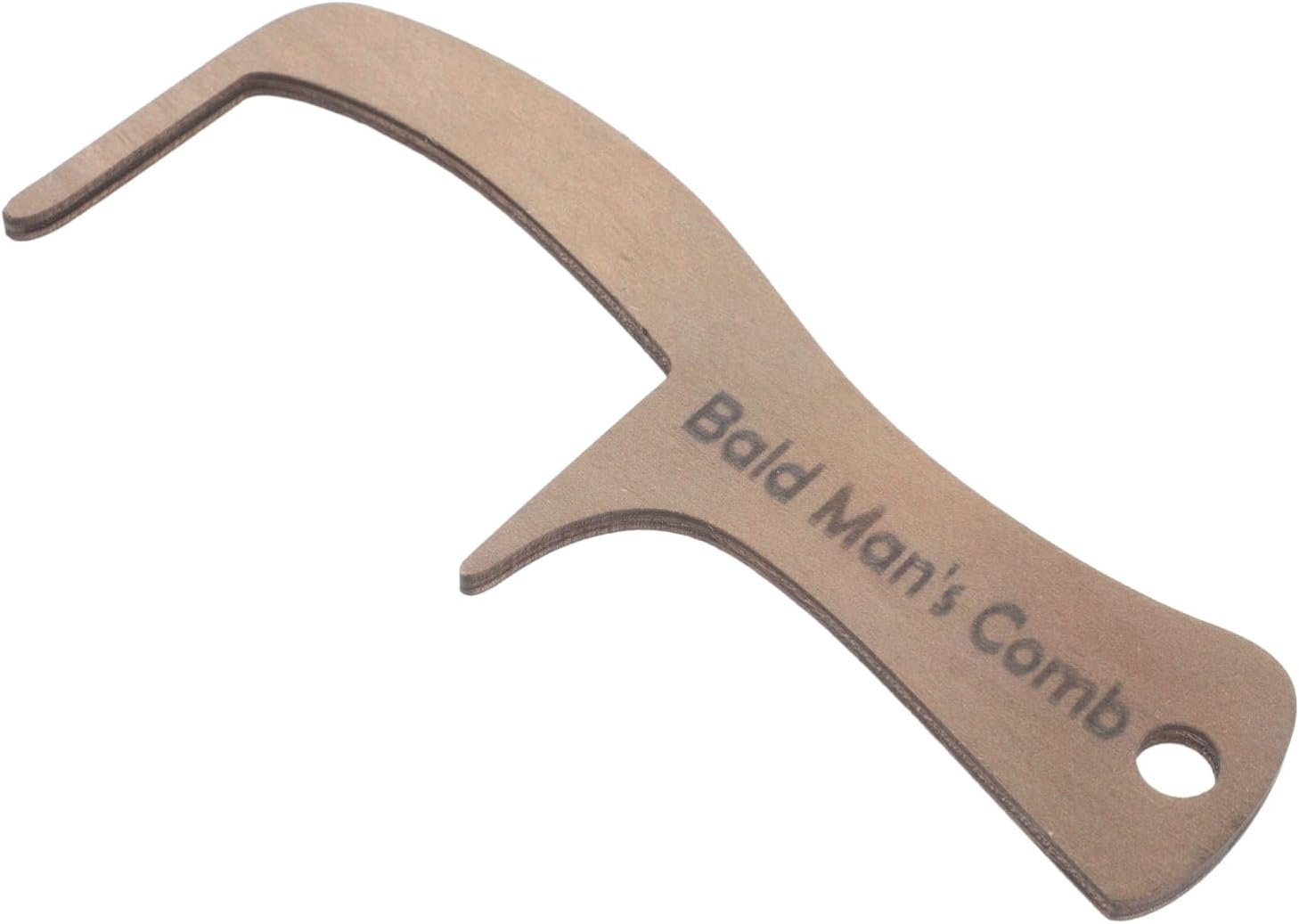 Mikinona No Bristle Hair Brush Handmade Wood Comb for Men Bald Hair Comb Wide Tooth Styling Tool Fun and Thoughtful Present image number 3