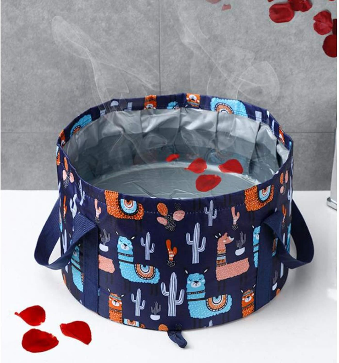 Foot Bath Tub Water Spa & Foot Massage Foot Basin for Soaking Foot Toe Nails Ankles Foldable & Portable Foot Tub image number 3