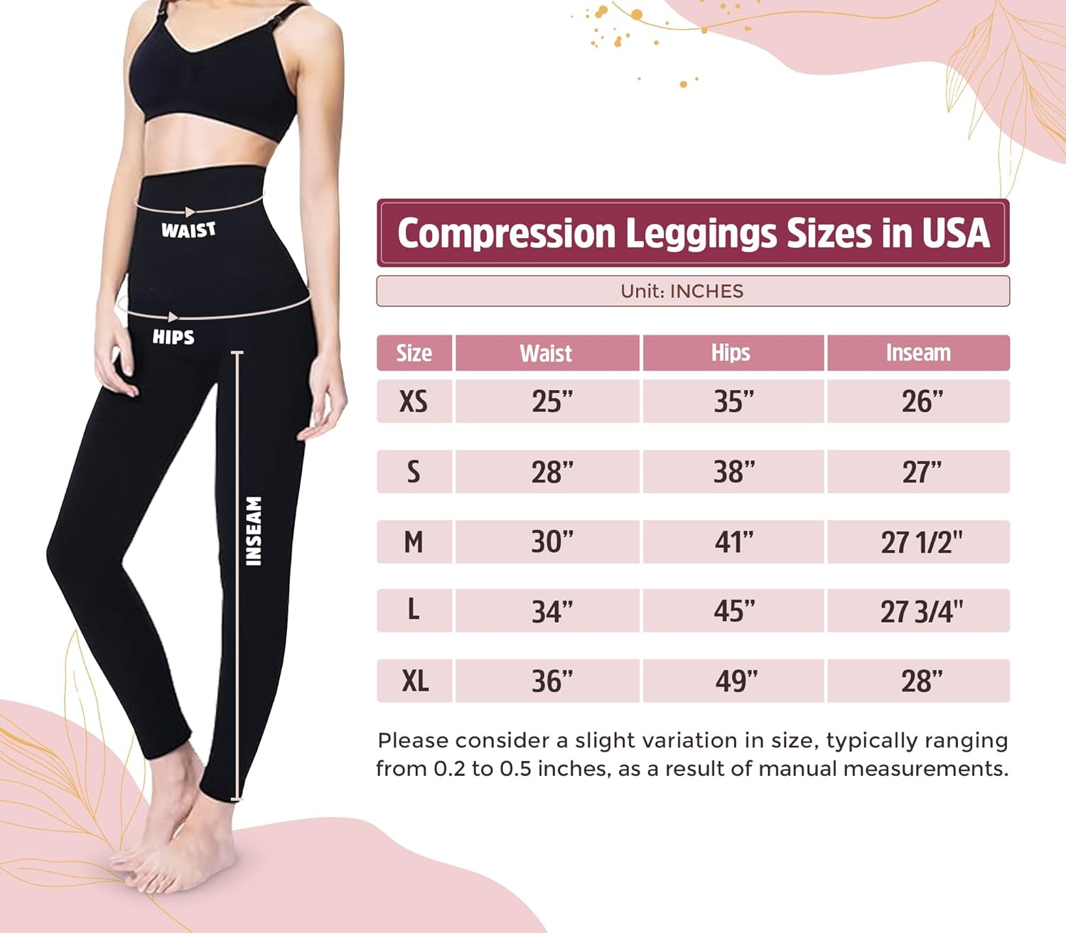High Waist Tummy Compression Control Slimming Leggings image number 2