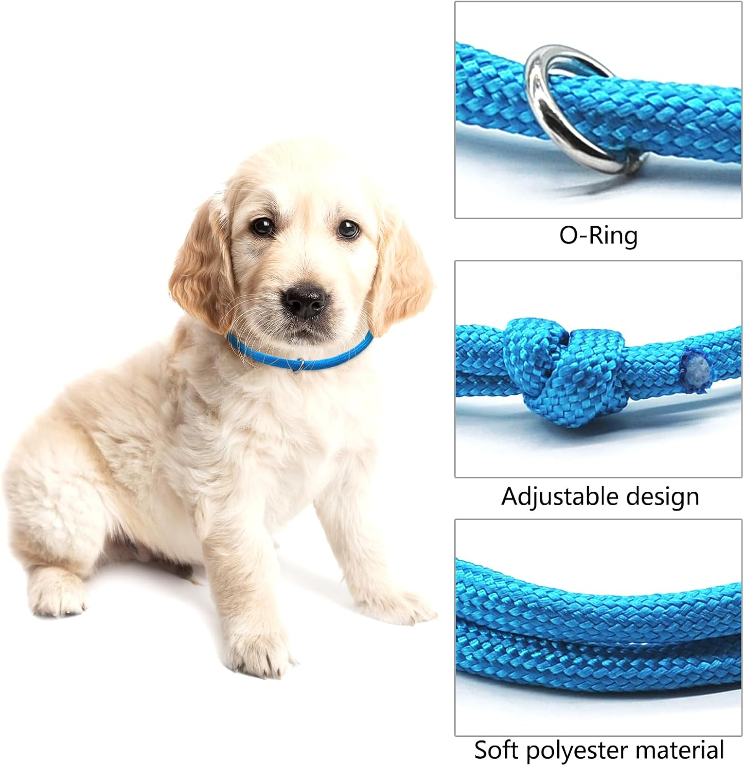 JJWNMLL 16Pcs Puppy ID Collars,Newborn Kitten Collars, Soft Polyester Collars Adjustable Puppy ID Bands Identification Puppy Collar for Dog Kitten Newborn Pet Identification,Multi Coloured (S,12-20CM) image number 4