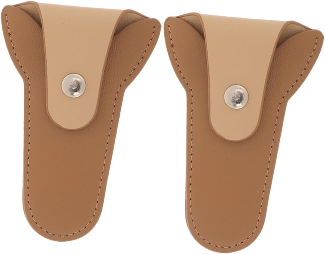 LOLIPPYY 2Pcs Nail Clippers Cuticle Scissor Pouch Manicure Pedicure Accessory Scissor Nipper Covers for Home Salon Use