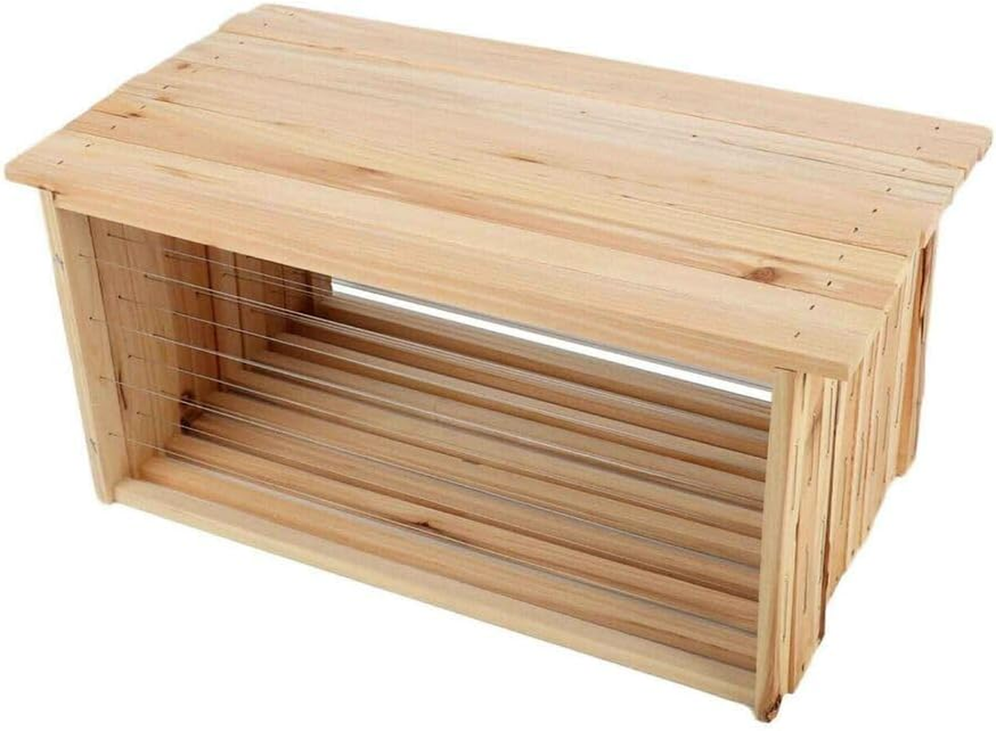 Daseeme 10X Wire Beehive Frame Assembled Wood Steel Unwaxed Deep Hive Frames Beekeeping image number 2