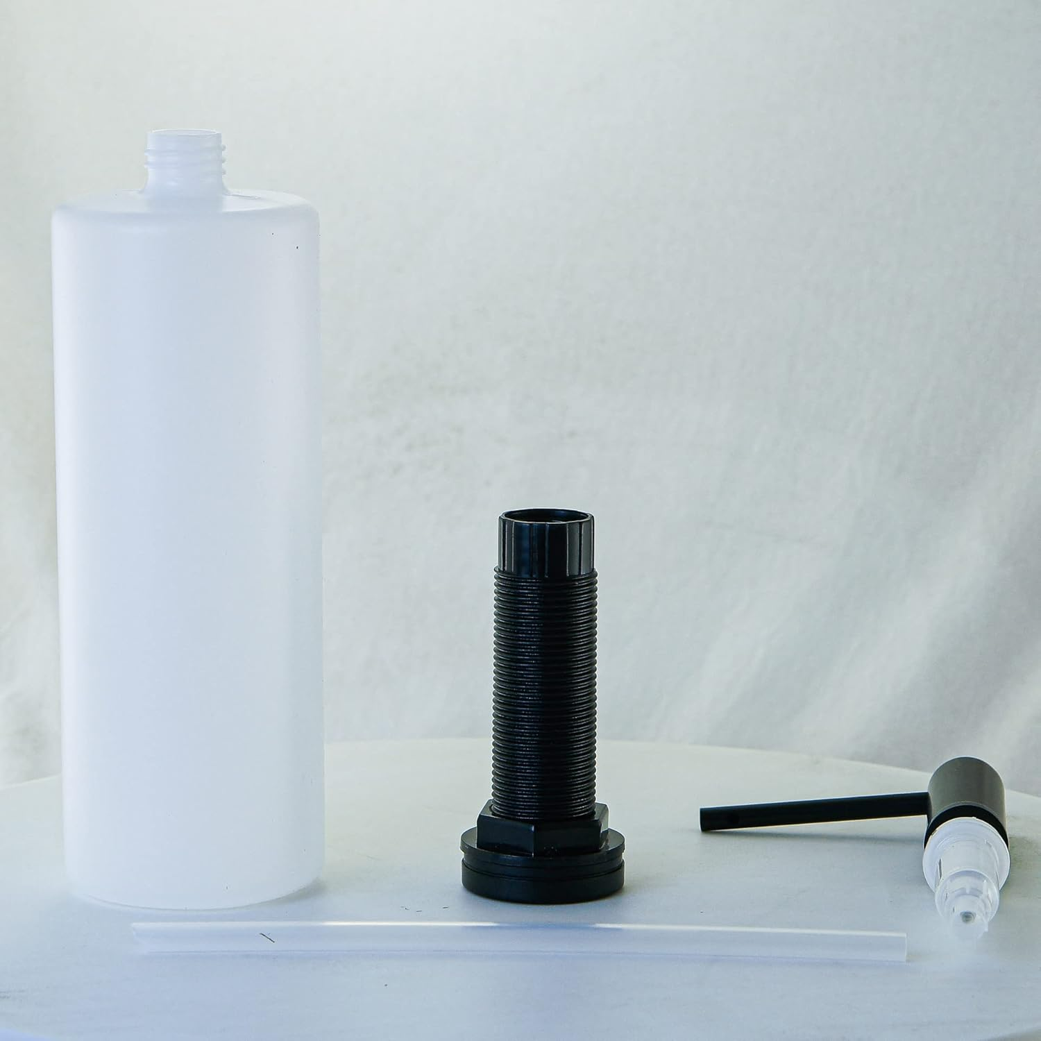 Maizoon Soap Dispenser for Kitchen Sink Brushed Stainless Steel Press Type Countertop Pump Hand Lotion Built in Bottle Multifunctional Use Durable Easy to Install and Clean image number 1