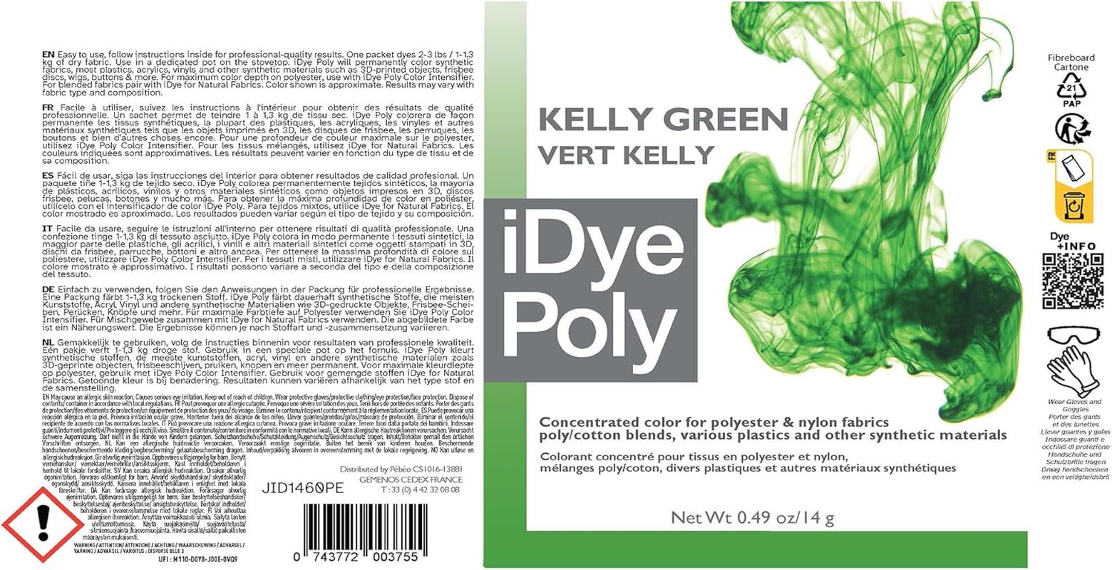 Jacquard Idye Poly: Kelly Green image number 1