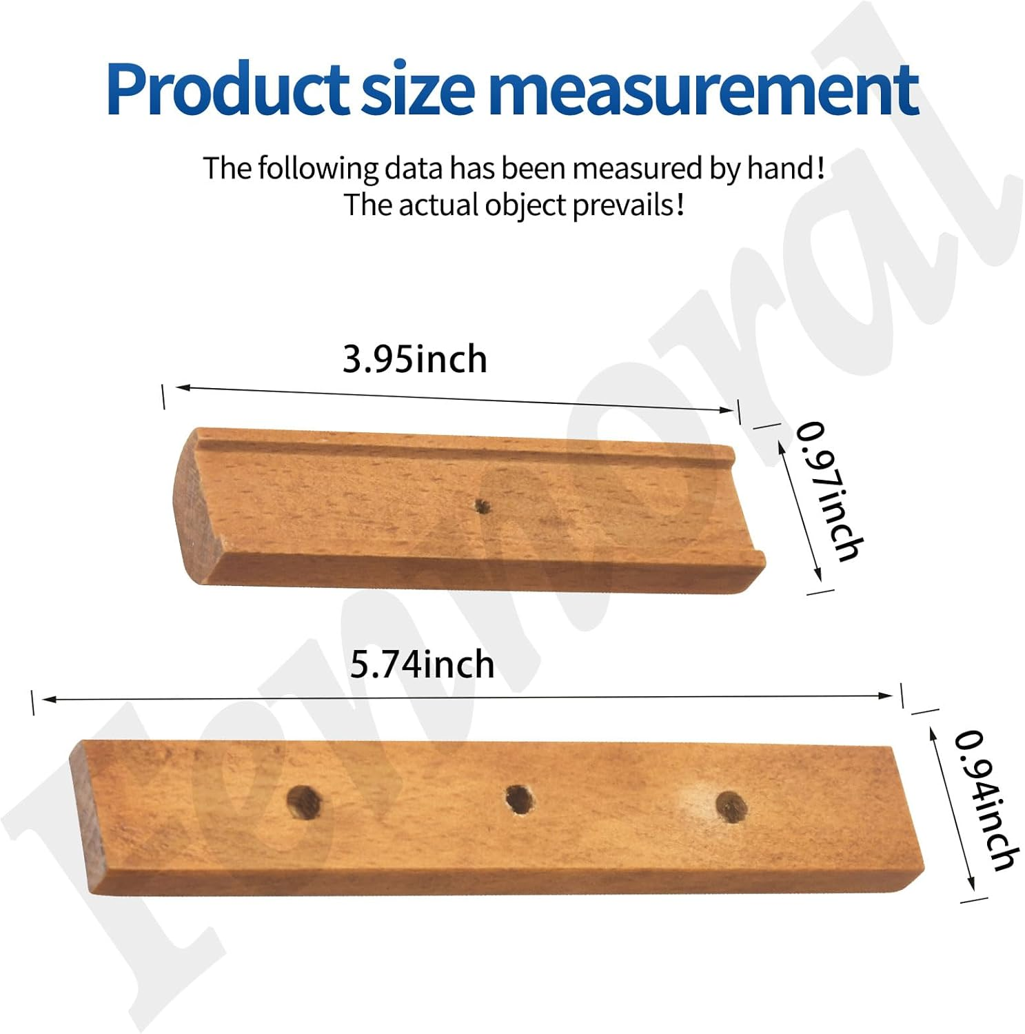 3Pack Cherry Wood Replacement Handle for 22.5" & 18.5" One Touch Grills Compatible with Weber Charcoal Grill Including Mounting Screws image number 5