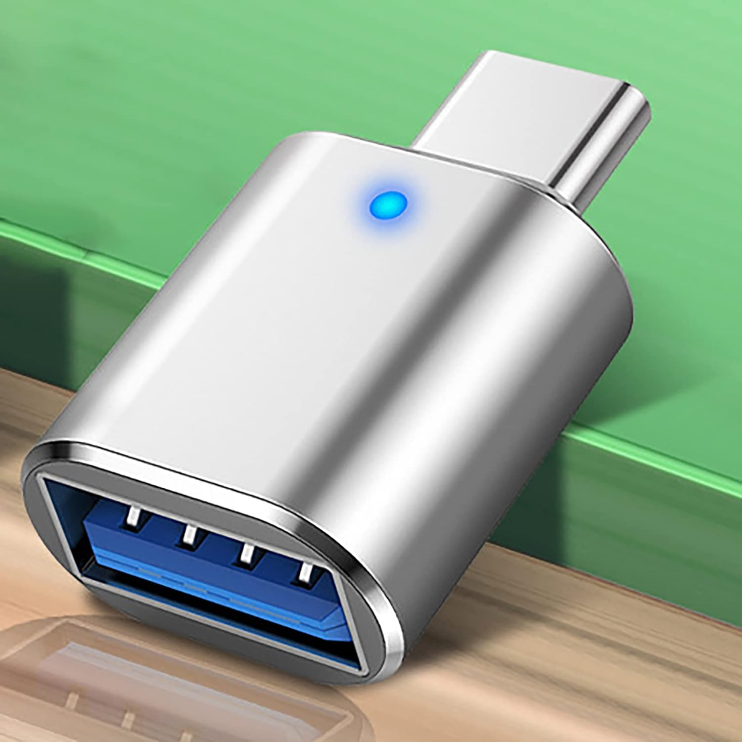 5Pack USB C to USB Adapter 3.1 Gen 2, Tunghey 10Gbps USB to USB C Adapter, USB-C Male to USB 3.0 a Female USB 3.2 Type C OTG Converter for Mac-Book Pro Laptop PC Silver image number 4