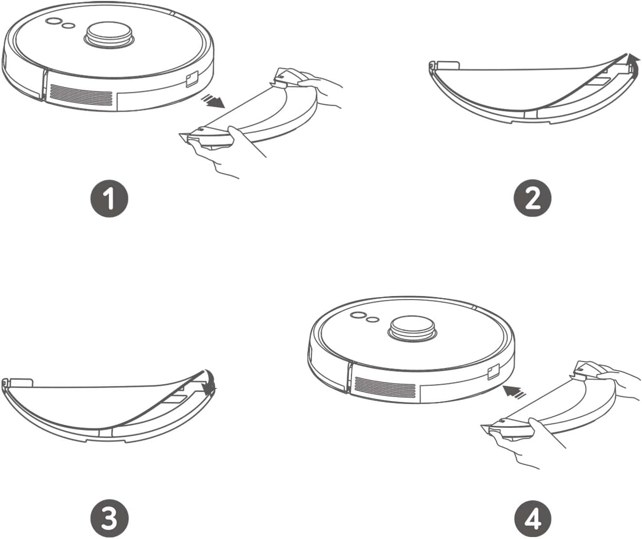 EUFY ROBOVAC LR30 Mopping Cloths (X4)