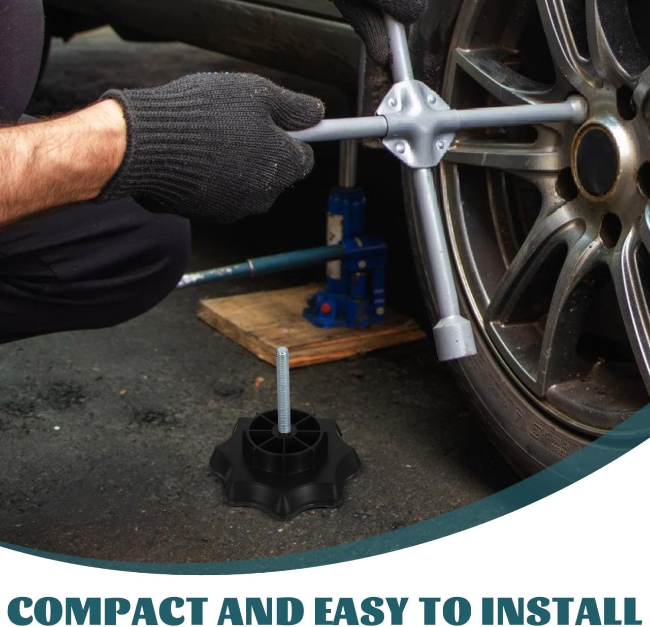 ULTECHNOVO Wheel Bolt Replacement Tyre Bolt Spare Tire Clamp Bolt Spare Tire Hardware Spare Tire Securing Bolt Car Spare Tire Bolt Spare Tire Restraint Bolt image number 2