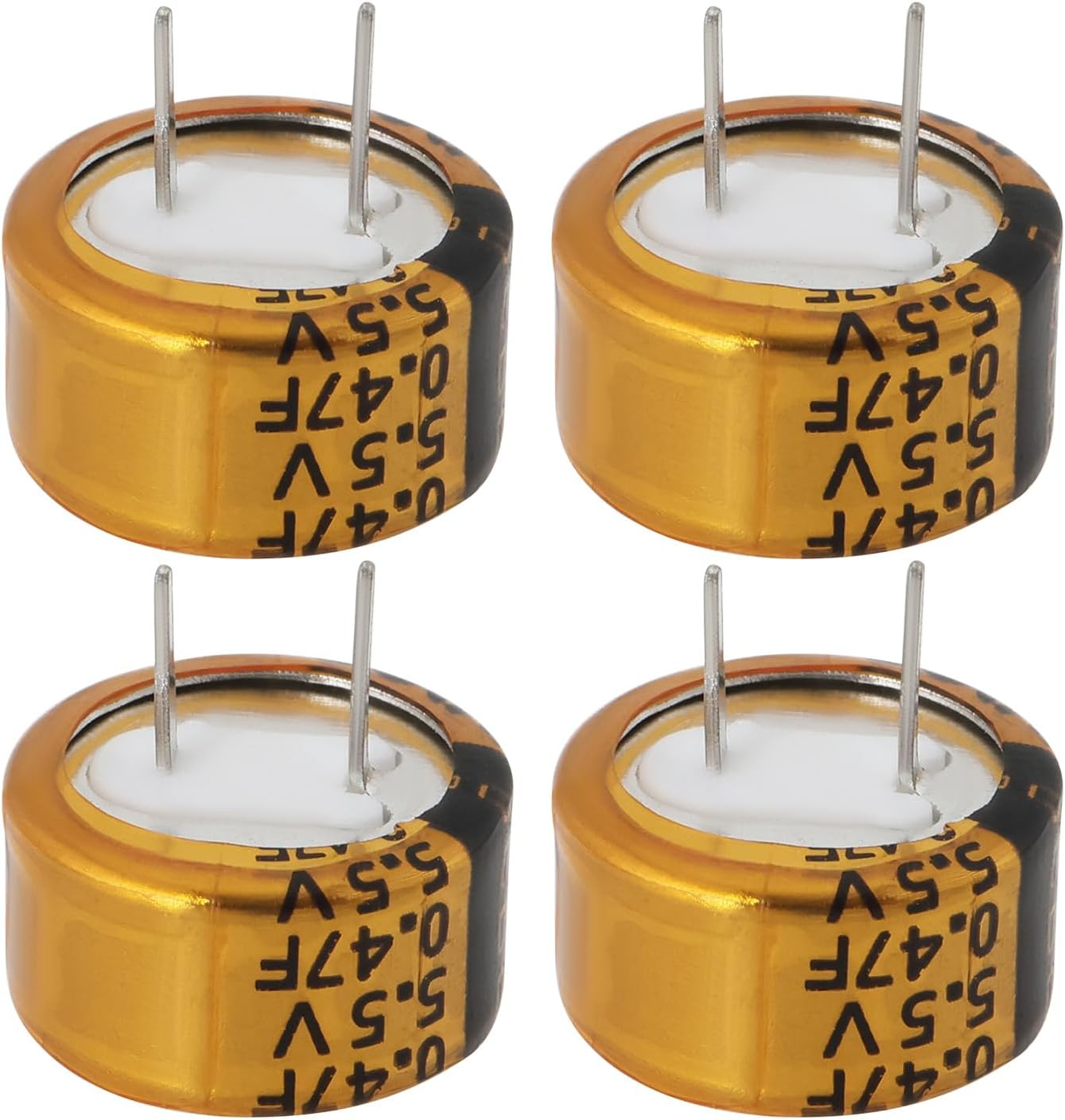 Emsea 4Pcs 0.47F 5.5V Super Capacitor Type C Button Capacitor 14 X 7Mm Capacitor for Car Recorders Smart Instruments Vacuum Switches image number 4