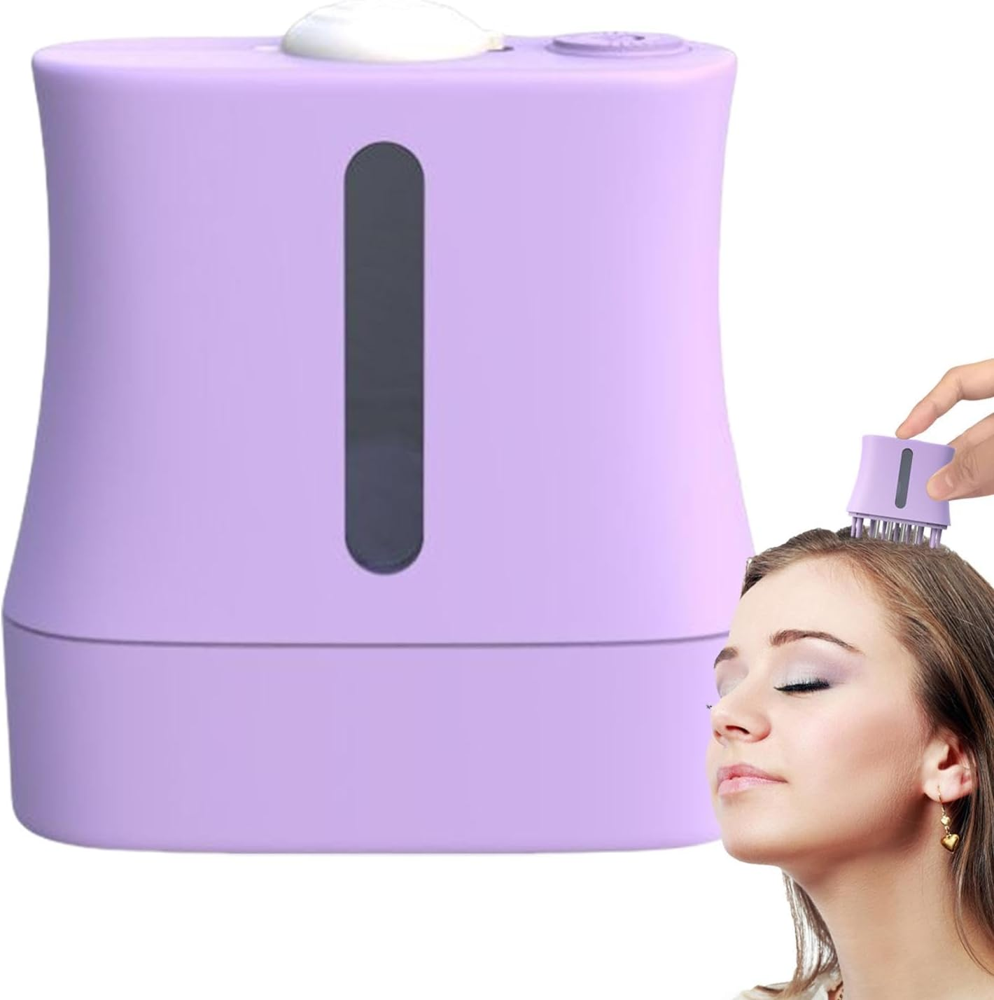 Oil Scalp Applicator - Electric Hair Oiling Applicator - 2 in 1 Head Scalp Applicator, Liquid Guiding Comb, Head Hair Massager, Oil Applicator Brush for Oil Hair