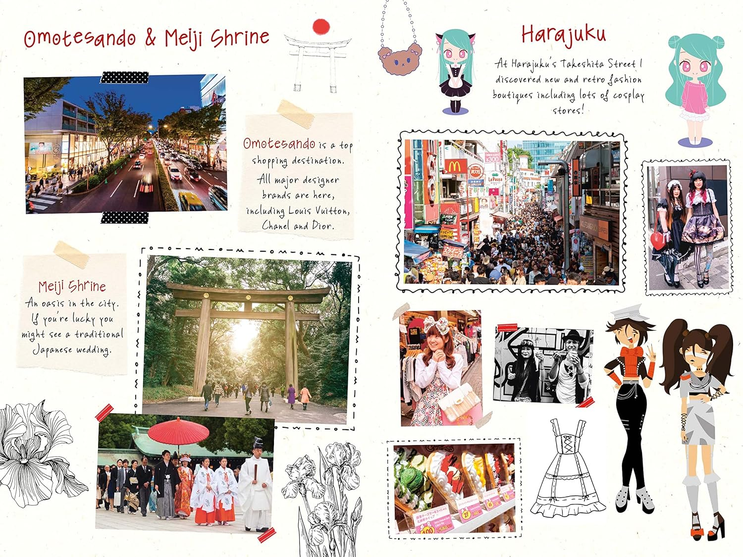 Japan Travel Journal Notebook: 16 Pages of Travel Tips & Useful Phrases Followed by 106 Blank & Lined Pages for Journaling & Sketching image number 2