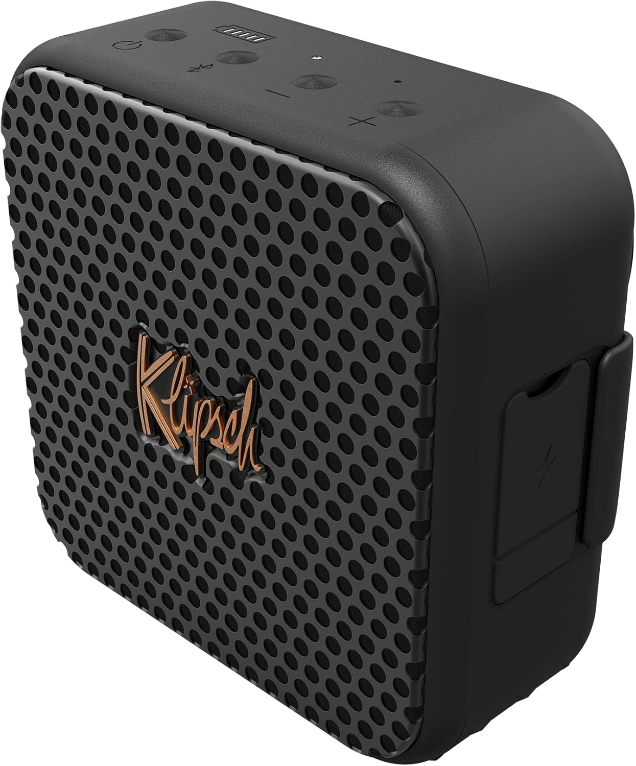 Klipsch Austin, Portable Bluetooth Speaker, 1.5" Full Range Driver, IP67 Dust and Waterproof Rating, 12 Hours of Playtime for a Premium Live Concert Experience, Black image number 4