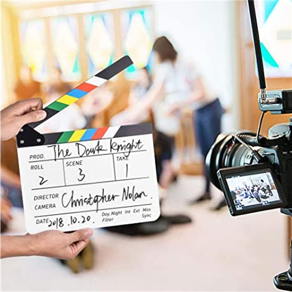 Clapperboard Clapper Board TV Movie Slate Colorful Clapboard Clapper Board Film image number 3