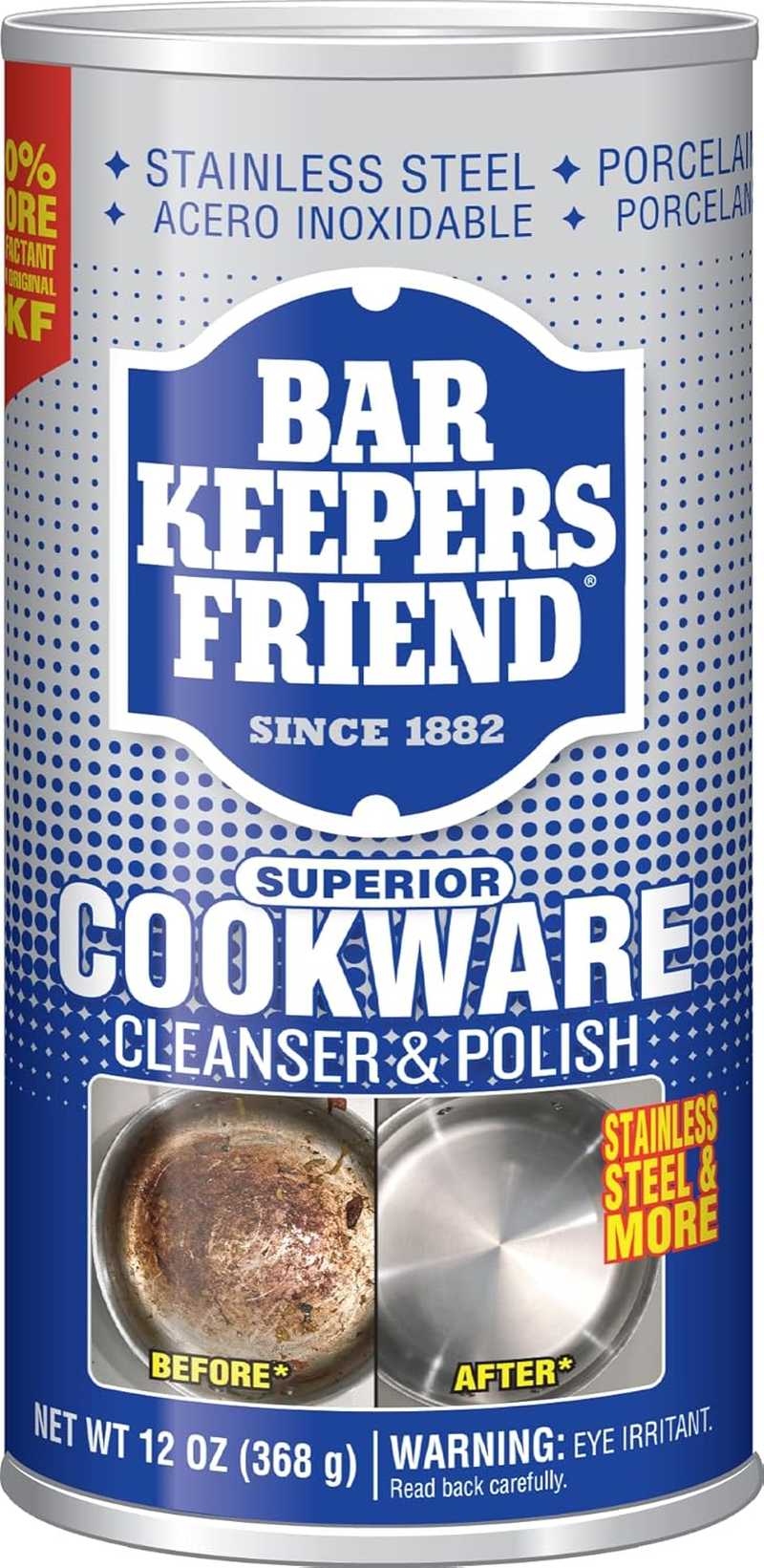 Bar Keepers Friend Superior Cookware Cleanser & Polish | 12-Ounces | 1-Unit image number 1