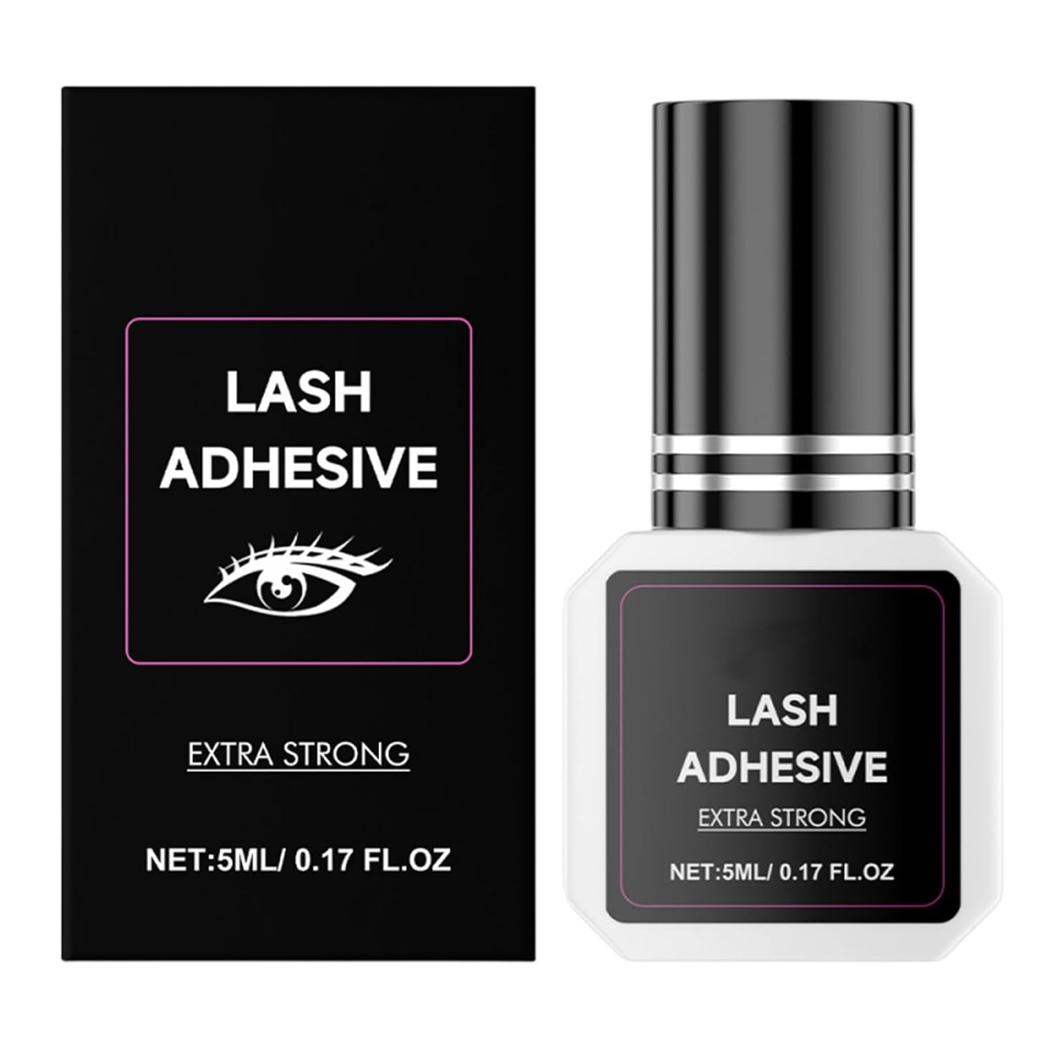 Strong Eyelash Glue - Strong Clear Eye Lash Adhesive - False Eyelash Accessories, Professional Stylists Supplies for Wedding, Dating image number 1