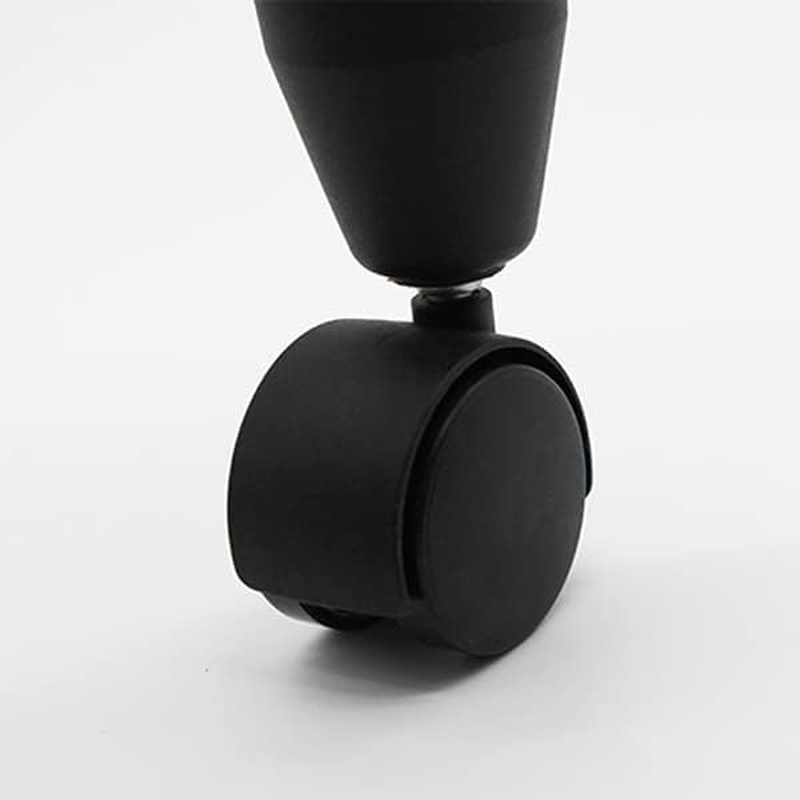 Richmond 3/8 BSW Bed Leg Castor 2-Piece Swivel Lockable Castors, Black Nylon