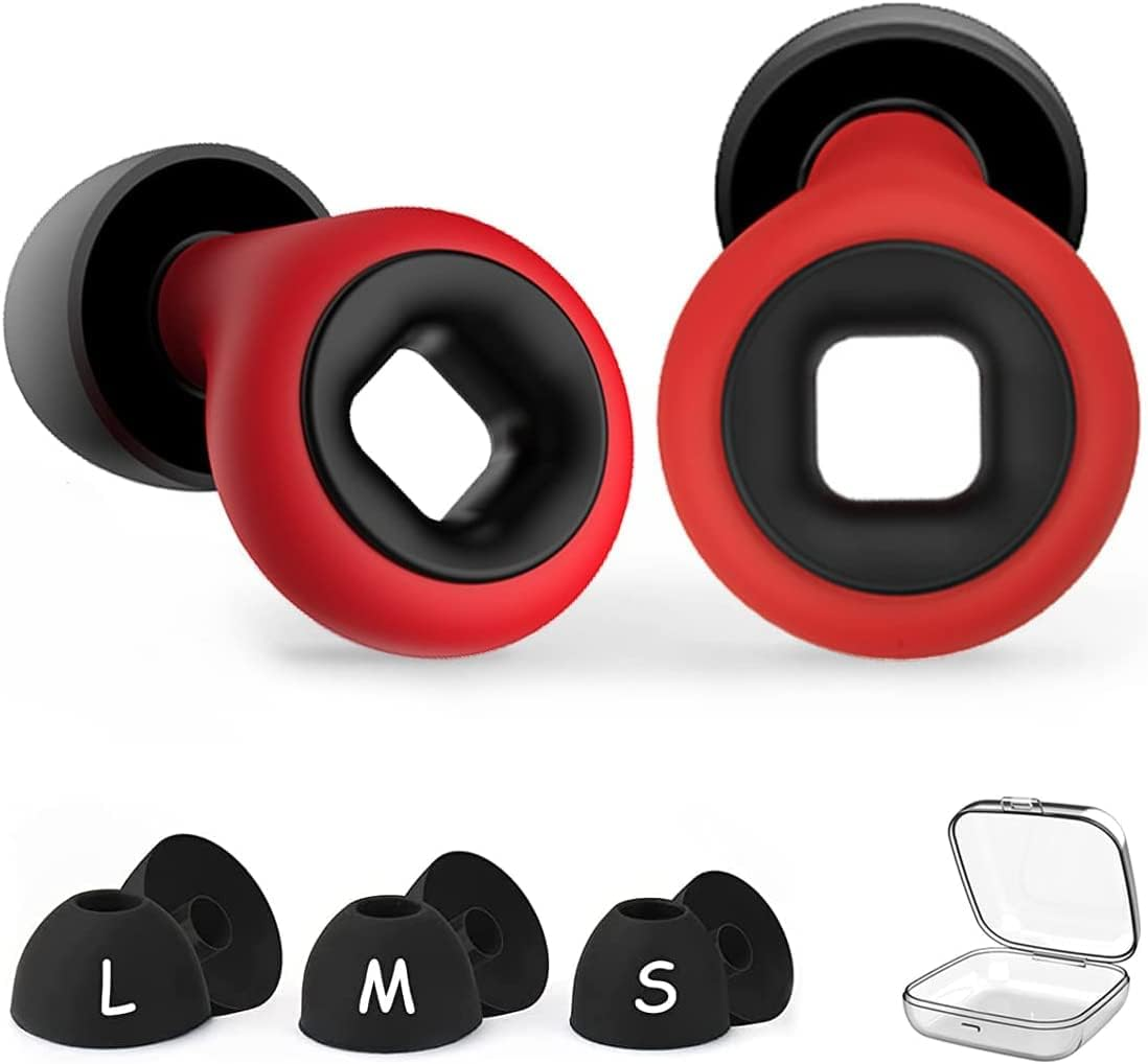 Ear Plugs for Sleeping Noise, Cancelling Silicone Earplugs Sound Blocking Sleeping, Super Soft,Reusable Noise Reduction Earplugs for Sleep,Snoring,Work,Studying image number 2