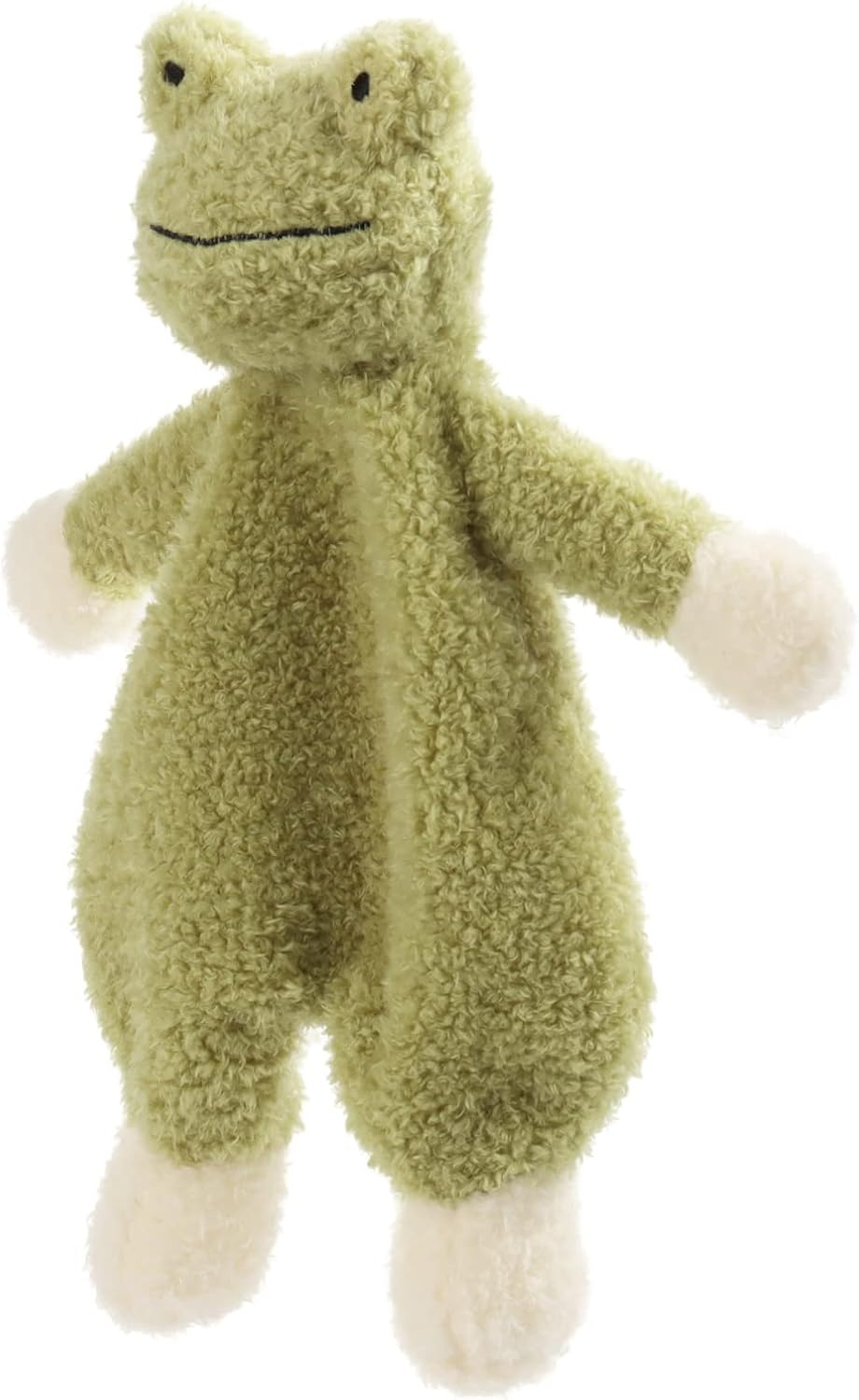 Apricot Lamb Stuffed Animals Security Blanket Green Frog Infant Nursery Character Blanket Luxury Snuggler Plush 10 Inches image number 1