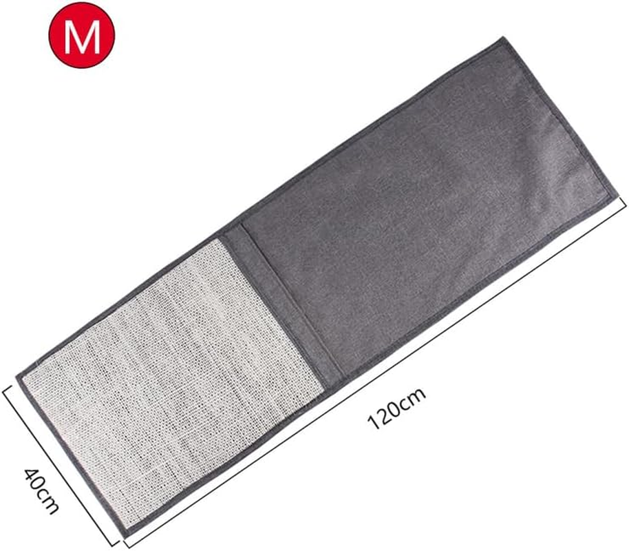 Cat Scratching Mat, Scratch Protection, Sofa with Compartments, 120 X 40 Cm, Sisal Scratching Mat for Cat, Couch, Cat Scratching Mat, Also for Dogs, Armchair, Couch, Cat Scratching Mat, Grey