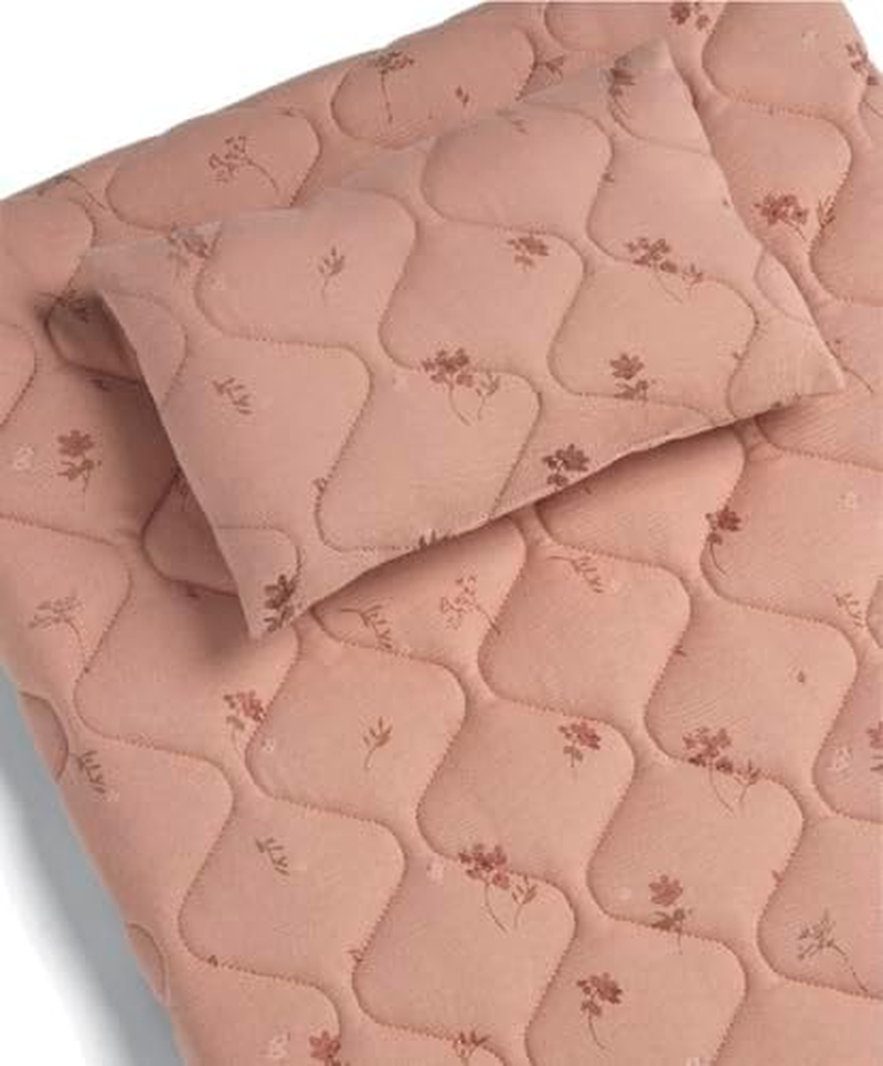 Mamas & Papas Luxury Baby Nappy Changing Mattress with Machine Washable Cover, Removable Towelling Insert & Detachable Pillow, Wildflower