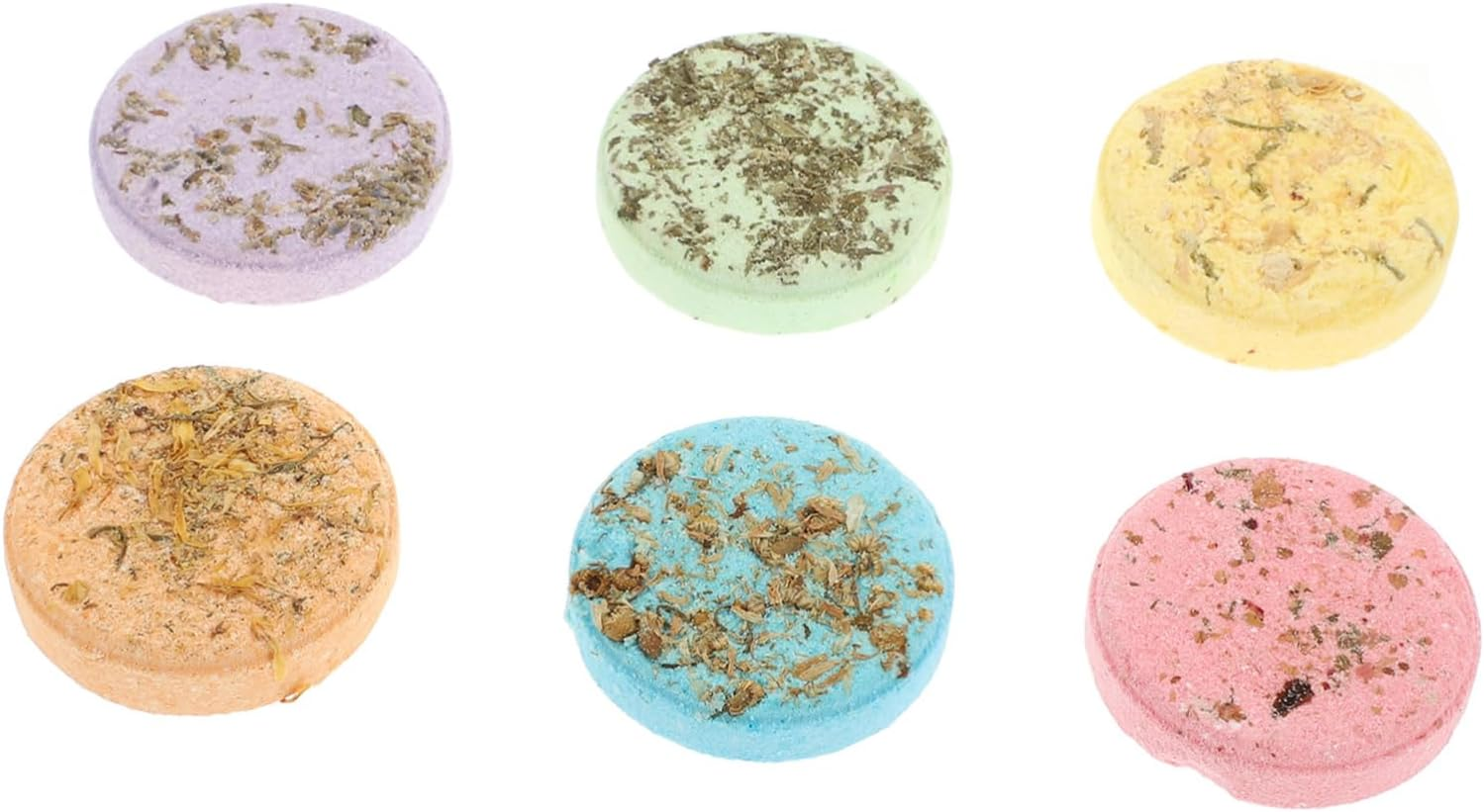 FRCOLOR 6Pcs Aroma Steam Sheets Essential Oil Bathing Tablets for Home Travel Orange Rose Scents Skin Moisturizing Shower Accessory image number 6