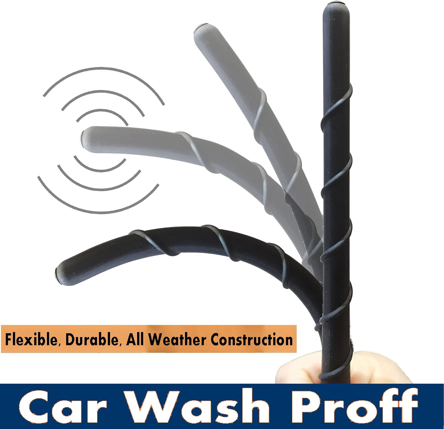 Jeep Liberty 8 Inch Flexible Rubber Antenna Replacement (2008-2010) image number 2