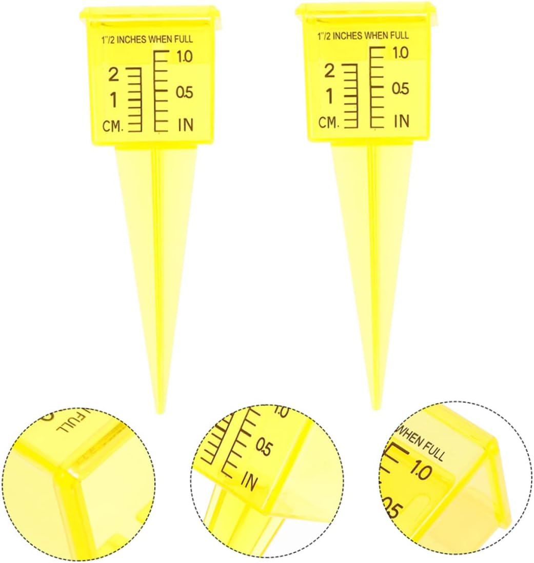 DOITOOL 3Sets Heavy Duty Outdoor Rain Gauge Plastic Sprinkler Gauge Rain Gauge Container for Accurate Rainfall Measurement 4Pcs*3 image number 4