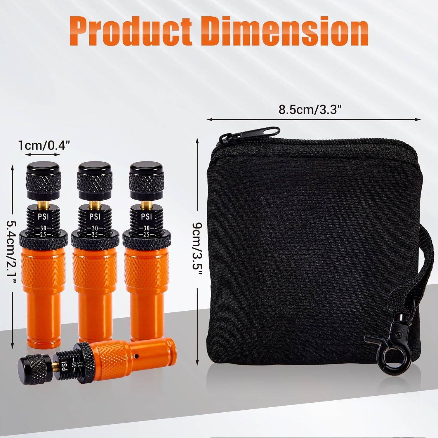 Krimocy Automatic Tire Deflator Kit 10-30 PSI, Adjustable Tyre Deflator Valve, 4 Pcs Screw-On Air down Tyre Tool for 4X4 4Wd Car Trucks Rvs Utvs image number 6