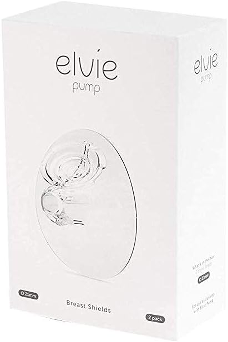 ELVIE Pump Breast Shield - 21Mm | 2 Pack Nipple Shield Flange for Pumping Breast Milk | Breast Feeding Essentials for Electric Breast Pumps | BPA Free Breast Shells | Breast Pump Bra Compatible