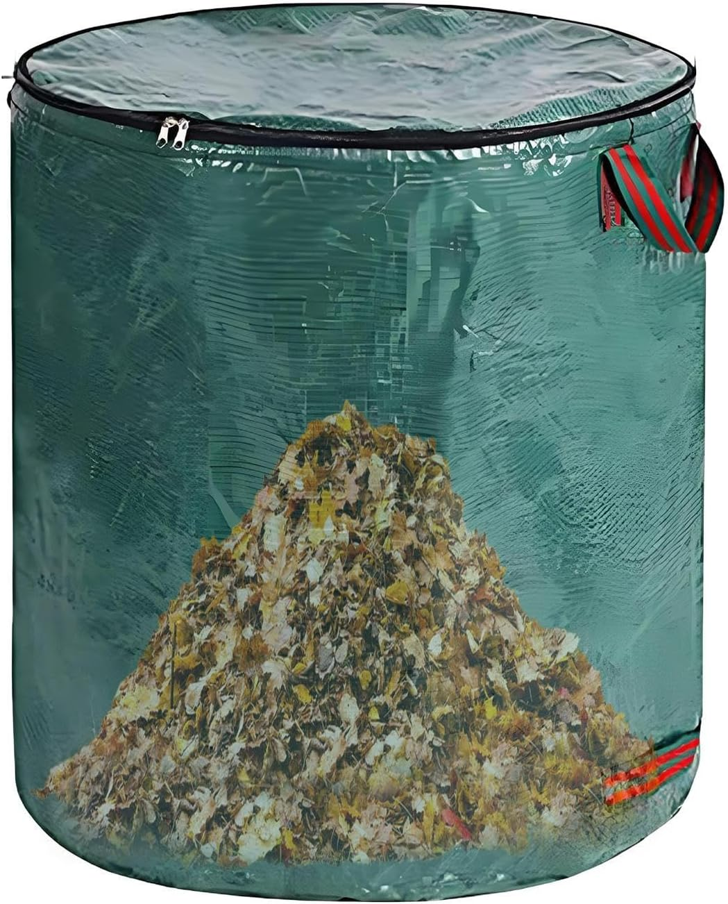 Qkbuza Garden Bag for Leaves | Heavy Duty Stand up Yard Waste Bin,Foldable Garbage Can Bin with Reinforced Handles for Basement, Moving, Cleanup