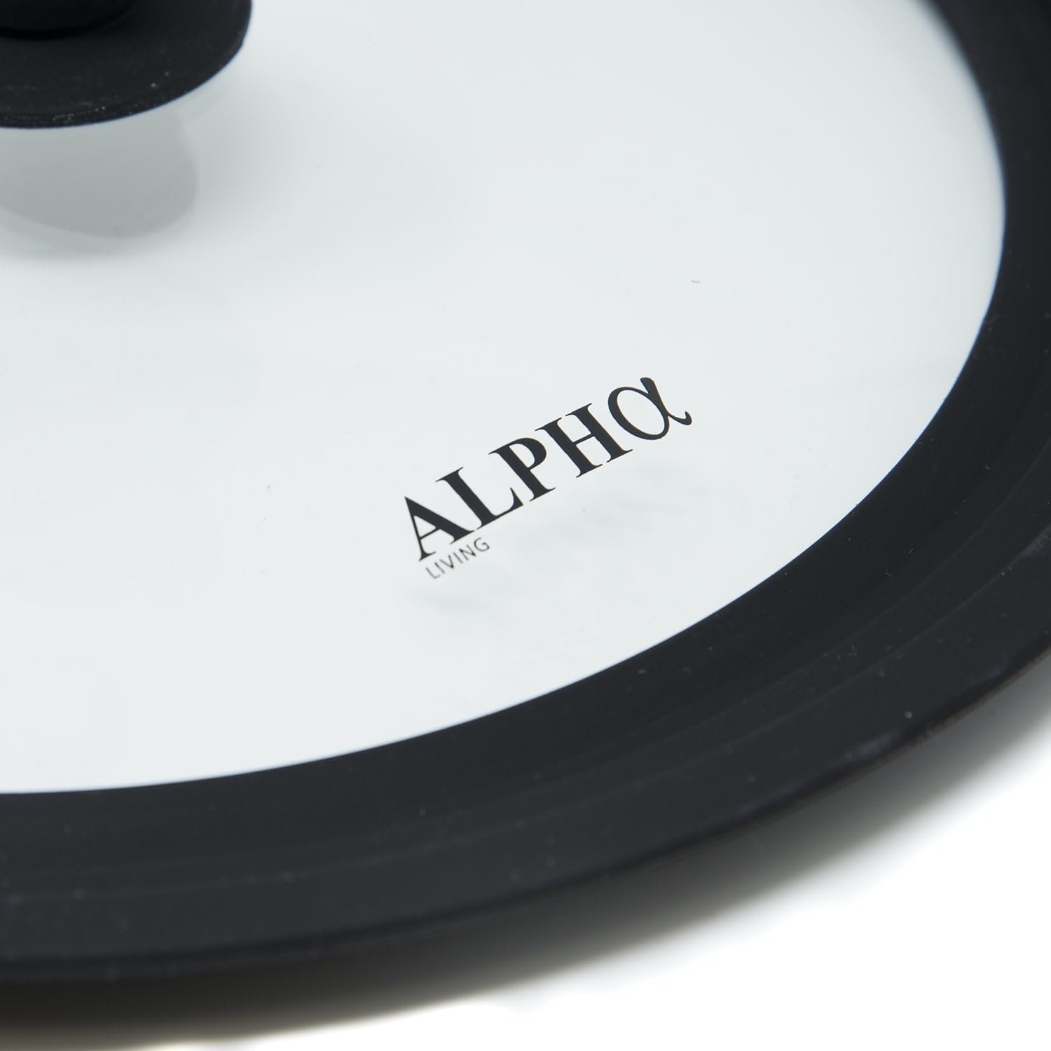 Alpha Living Universal Silicone Cookware Pots and Pans Vented Tempered Glass-Graduated Lid with Easy Grip Fits 9.5", 10" 11" (Small) image number 3