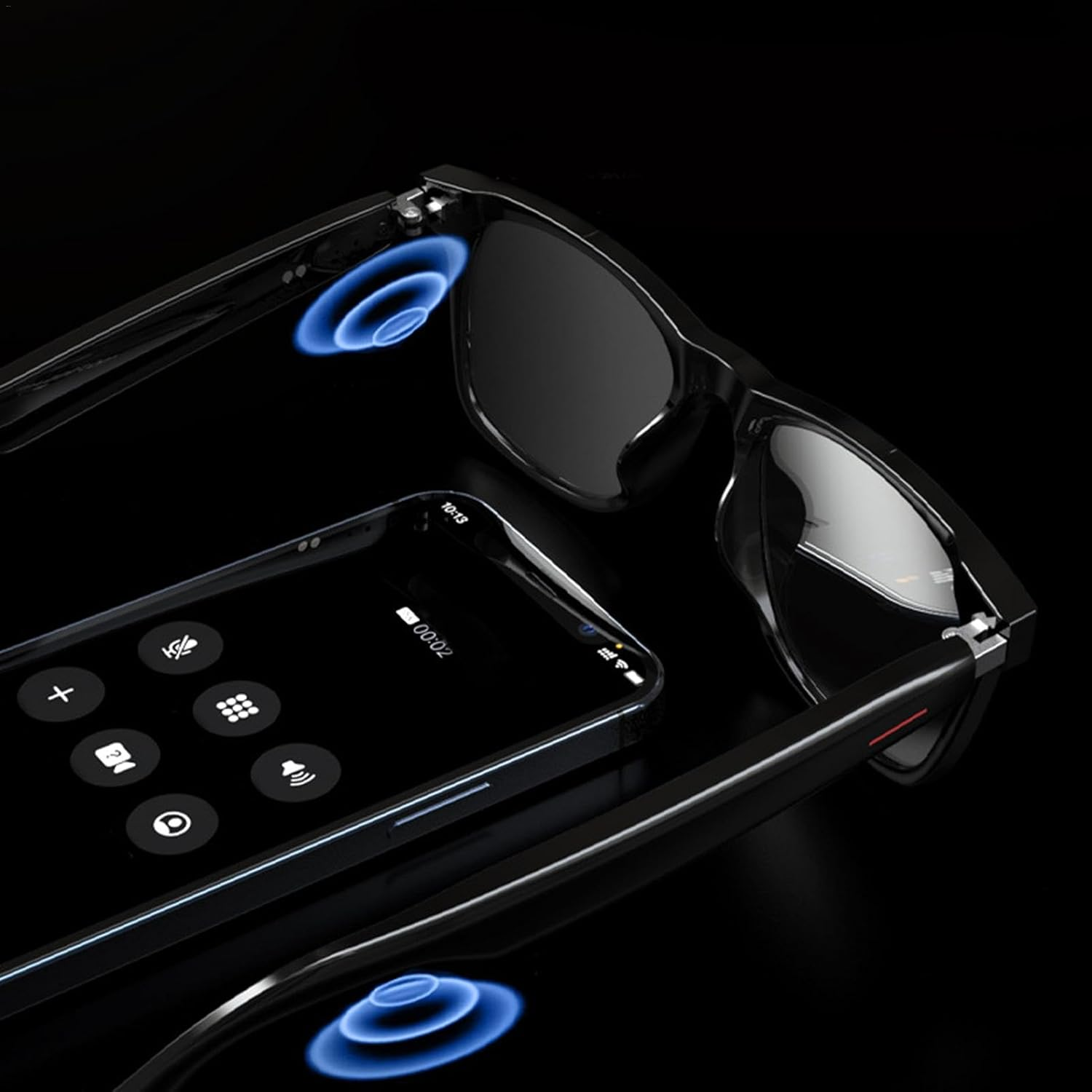 Smart Glasses - Safety Glasses with Speaker | Smart Bluetootth Sunglasses | Sport Audio Glasses | Wireless Smartphone Audio Glasses | Entertainment Smartphone Glasses for Men Women image number 4