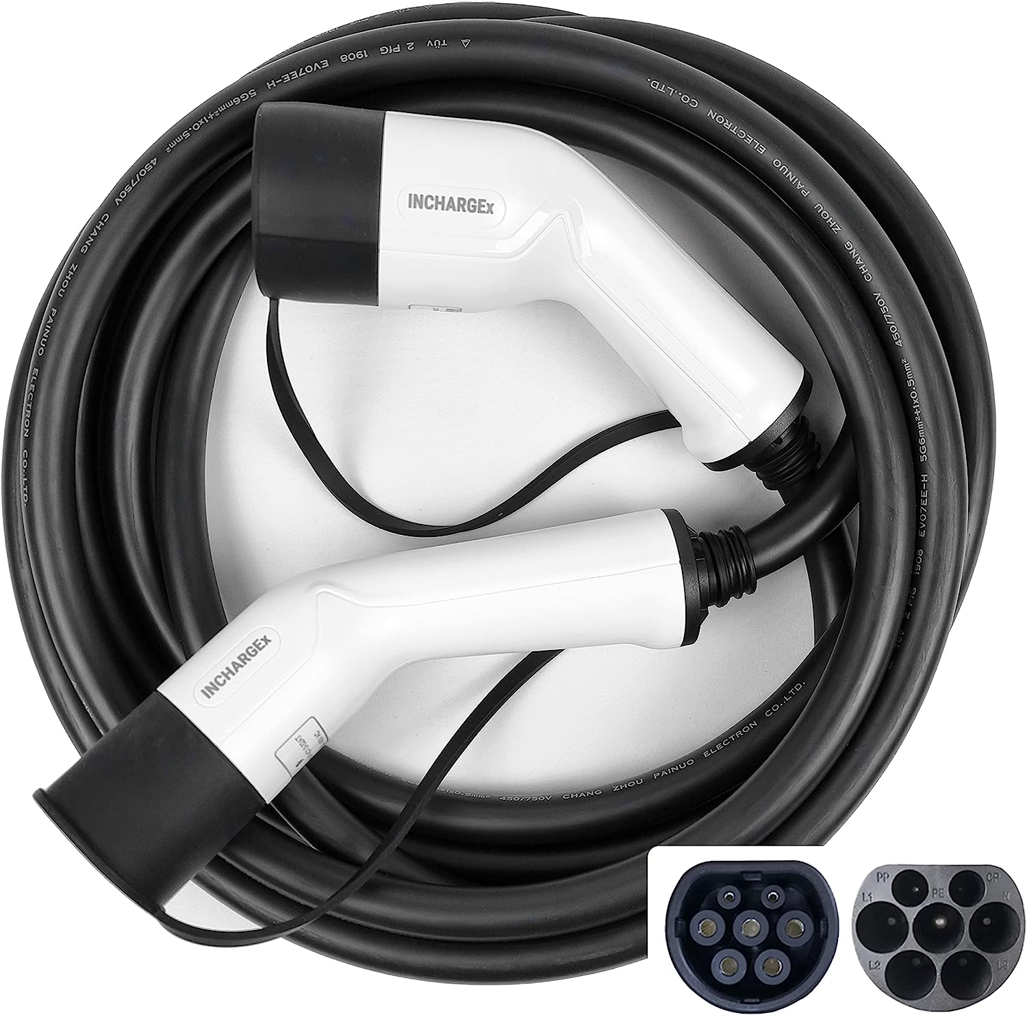 Premium 22Kw 32Amp 3 Phase 480V Type 2 to Type 2 EV Charging Cable 5.4M Ev Portable Charger Black Fit Tesla Model Y Tesla Model 3 Mennekes Tesla Accessories Australia image number 2