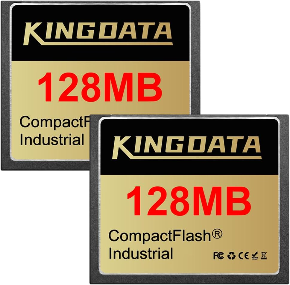Compact Flash Memory Card Industrial 2Pack 128MB FAT16 Type I for Industrial Equipment Vintage Digital Cameras image number 2
