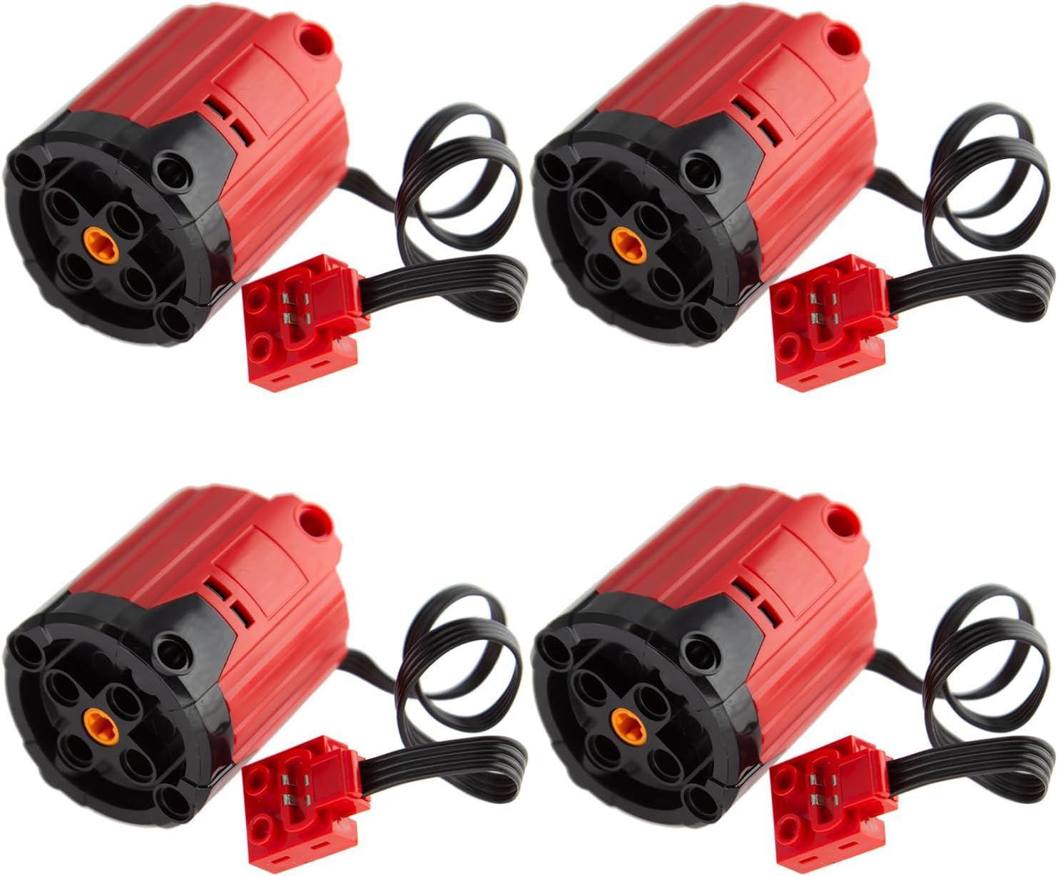 4Pcs Enhanced Red Extra-Large-Motor Power-Function Set Compatible with Major Brand Technic-Parts Building-Block