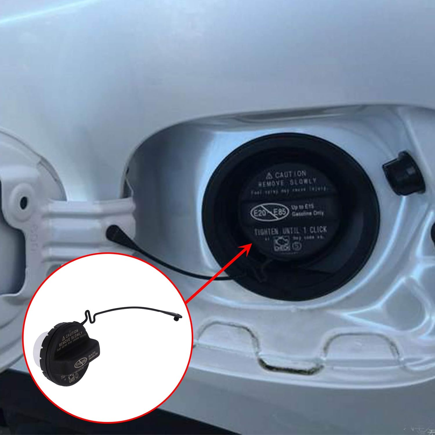 Fuel Tank Filler Cap,Gas Cap Compatible with Toyota - 4Runner, Avalon, Camry, Corolla, Highlander, Matrix, RAV4, Tacoma,Lexus- ES350, GS350, GS460 and More,Replace# 77300-06040, 7730006040