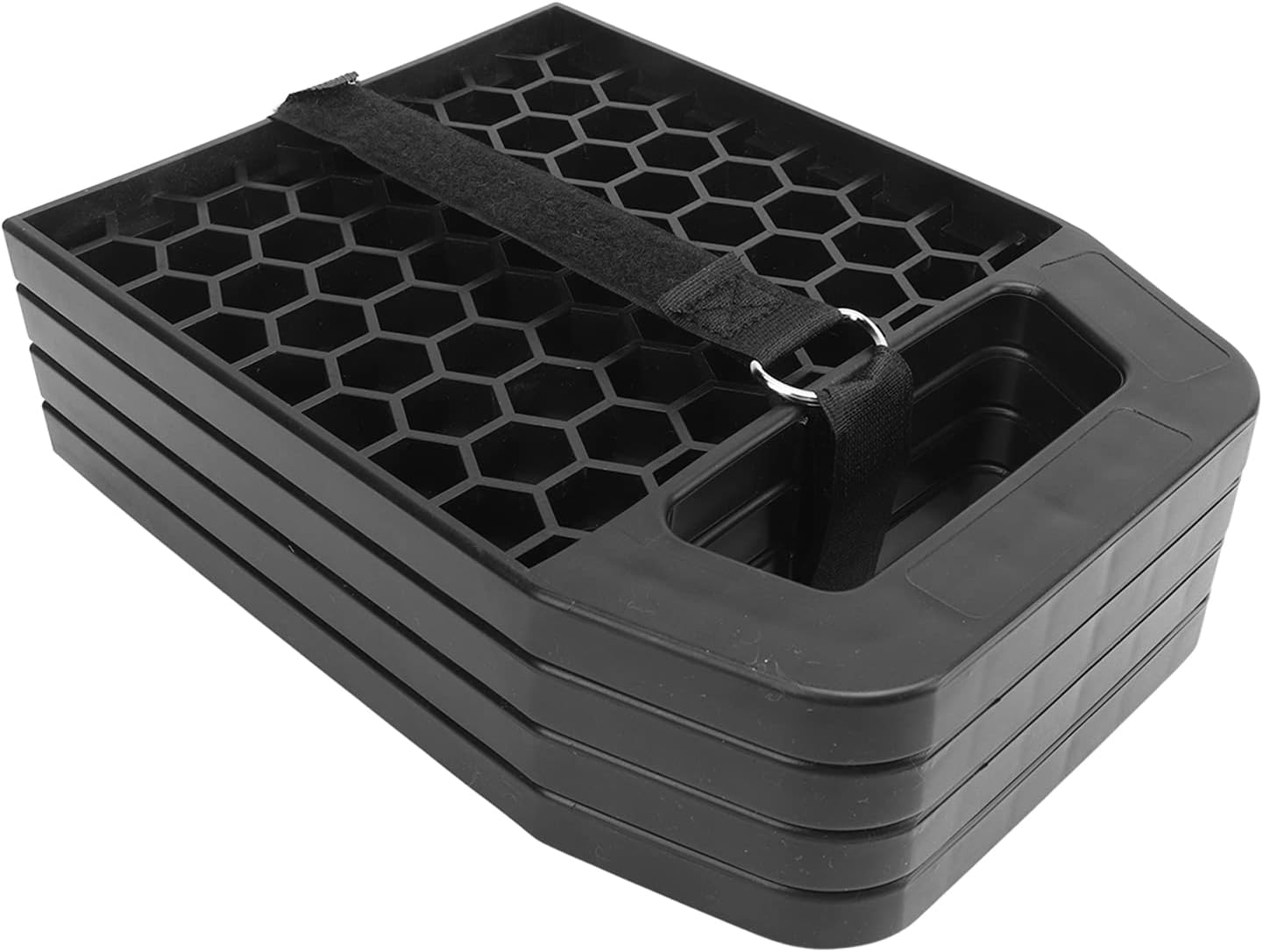 4 Pack RV Jack Pads, Camper Jack Pads Thick RV Leveling Blocks, Stabilizer Jack Pads for Travel Trailers RV Camper, Prevents Sinking and Aids in Stabilizing, 5.6 X 5.6 Inch (Black) image number 6