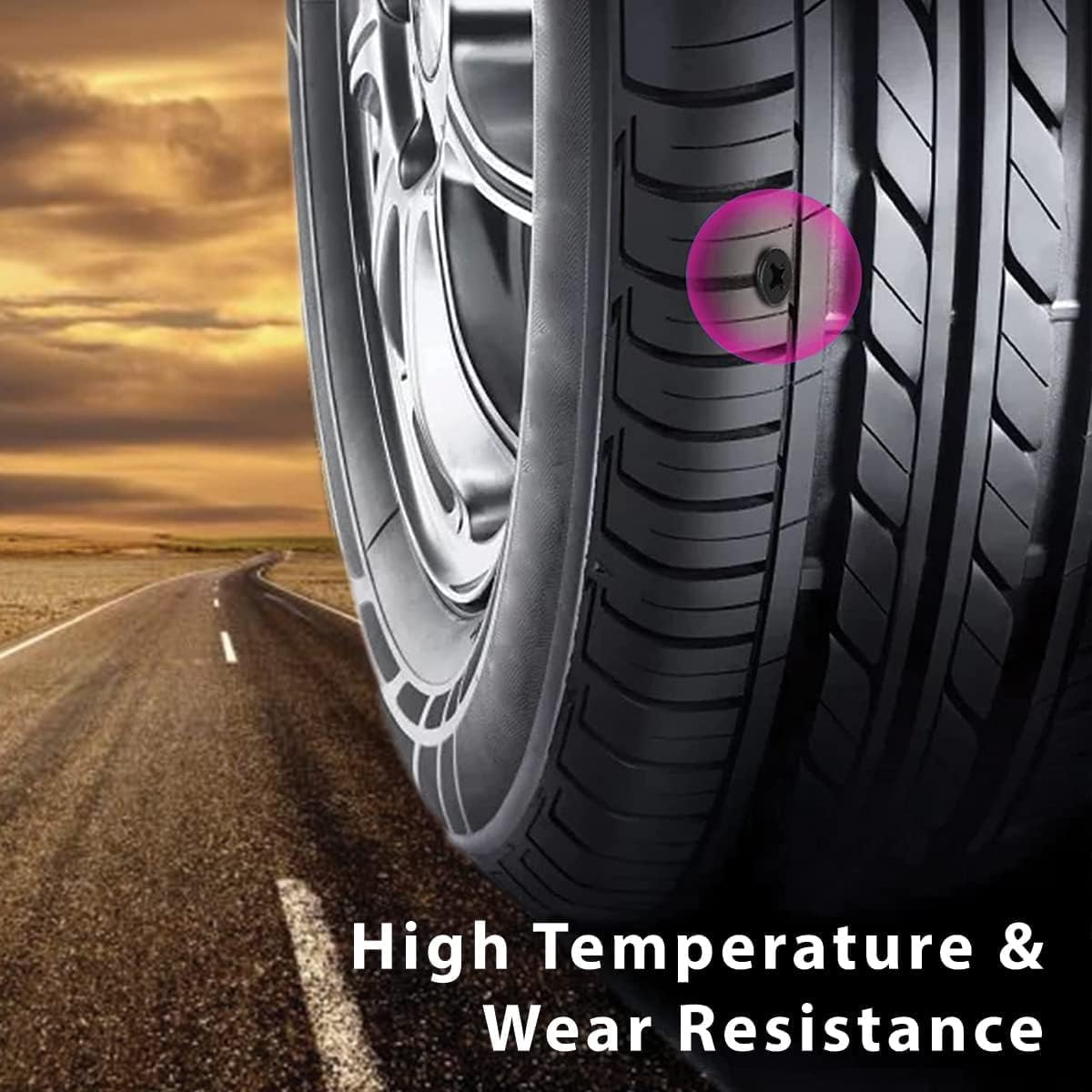 20Pcs Tyre Repair Kit, Tire Rubber Nails Tool, Self-Service Car Wheel Puncture Repair Screws with Screwdriver Set for Auto, Motorcycle, Bike, Truck, Tractor, Jeep, ATV (10S & 10L) image number 5