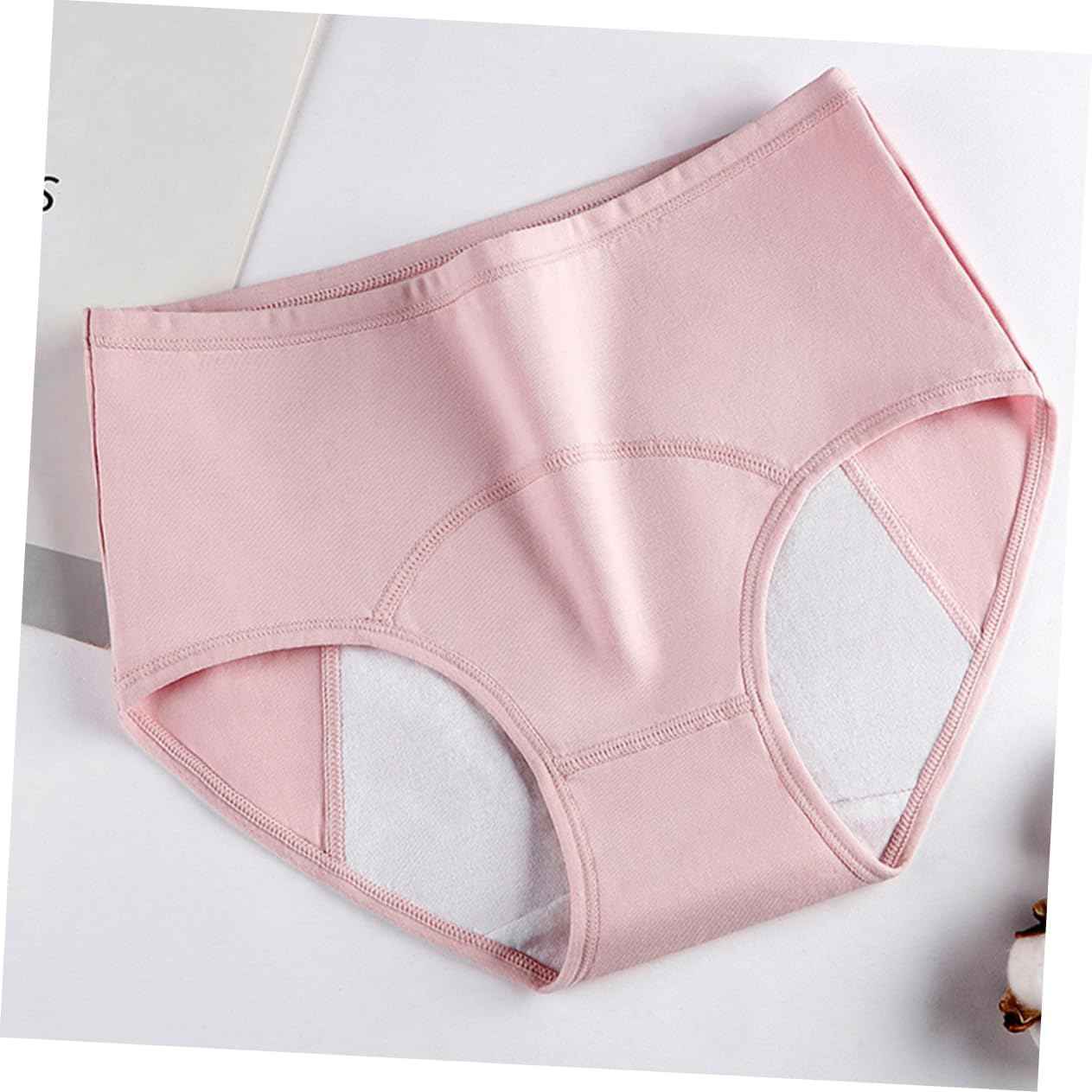 PACKOVE Leak Maternity Underwear Women Cotton Period Panties Mid-Waist Design Postpartum Briefs for Women image number 3