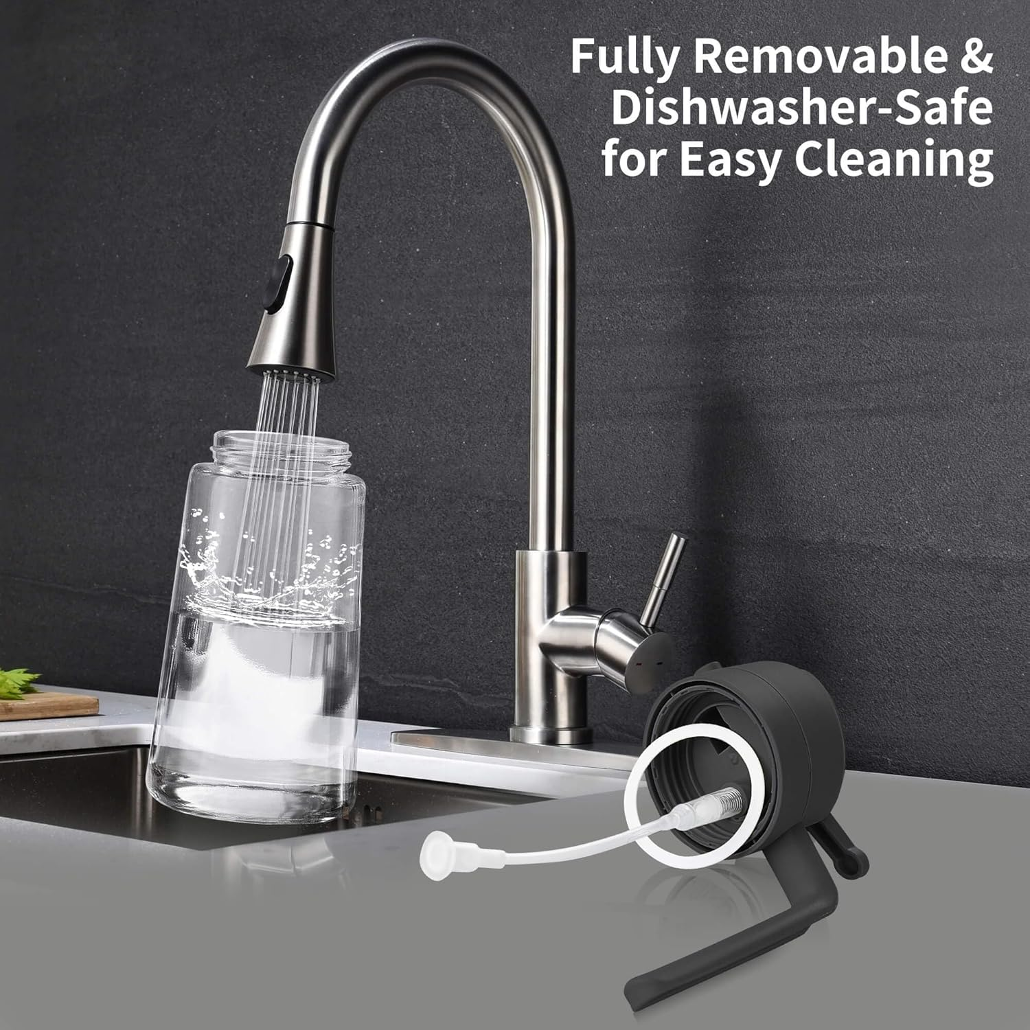 Unbreakable Oil Sprayer for Cooking - 16 OZ Dishwasher-Safe Oil Dispenser Bottle, 2-In-1 Spray & Pour for Olive Oil, Avocado Oil, Vinegar, Soy Sauce, Easy Clean with Removable Lid(Black) image number 2