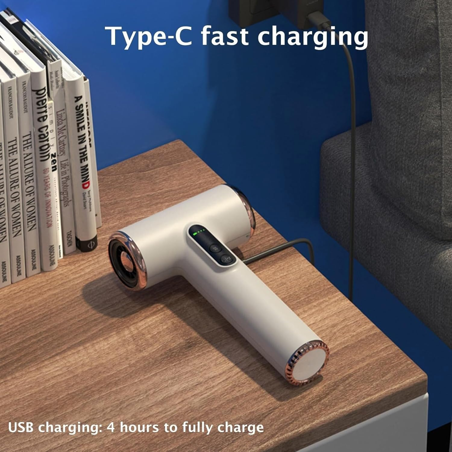 Cordless Travel Hair Dryer Rechargeable, 15000Mah Battery, Digital Screen Compact, Lightweight, Fast Drying for Women or Men on the Go image number 4