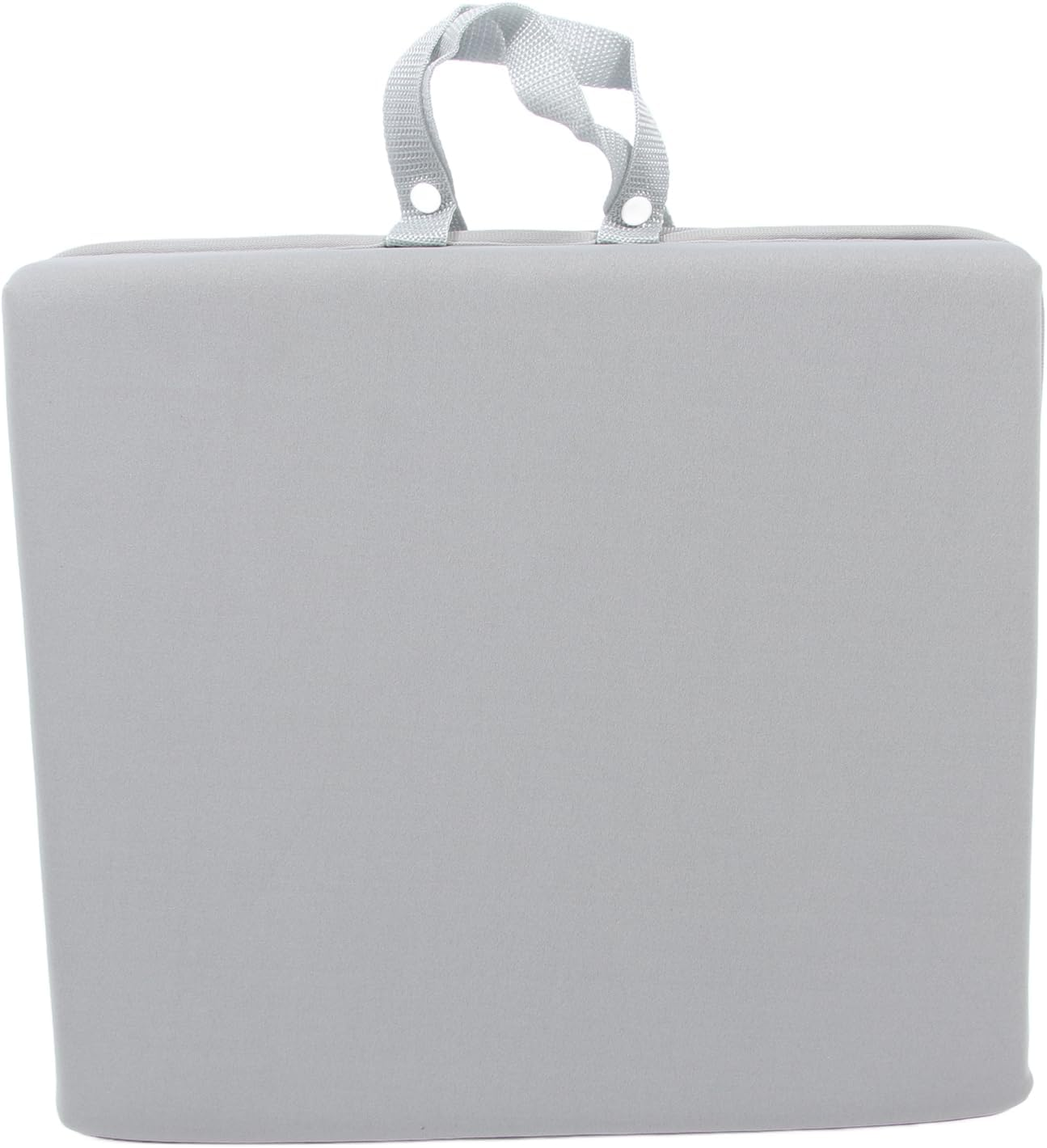 Baby Bath Kneeler, Portable Handle Non Slip Bath Kneeling Pad Multipurpose Foldable Waterproof for Bathroom (Grey with Grey)