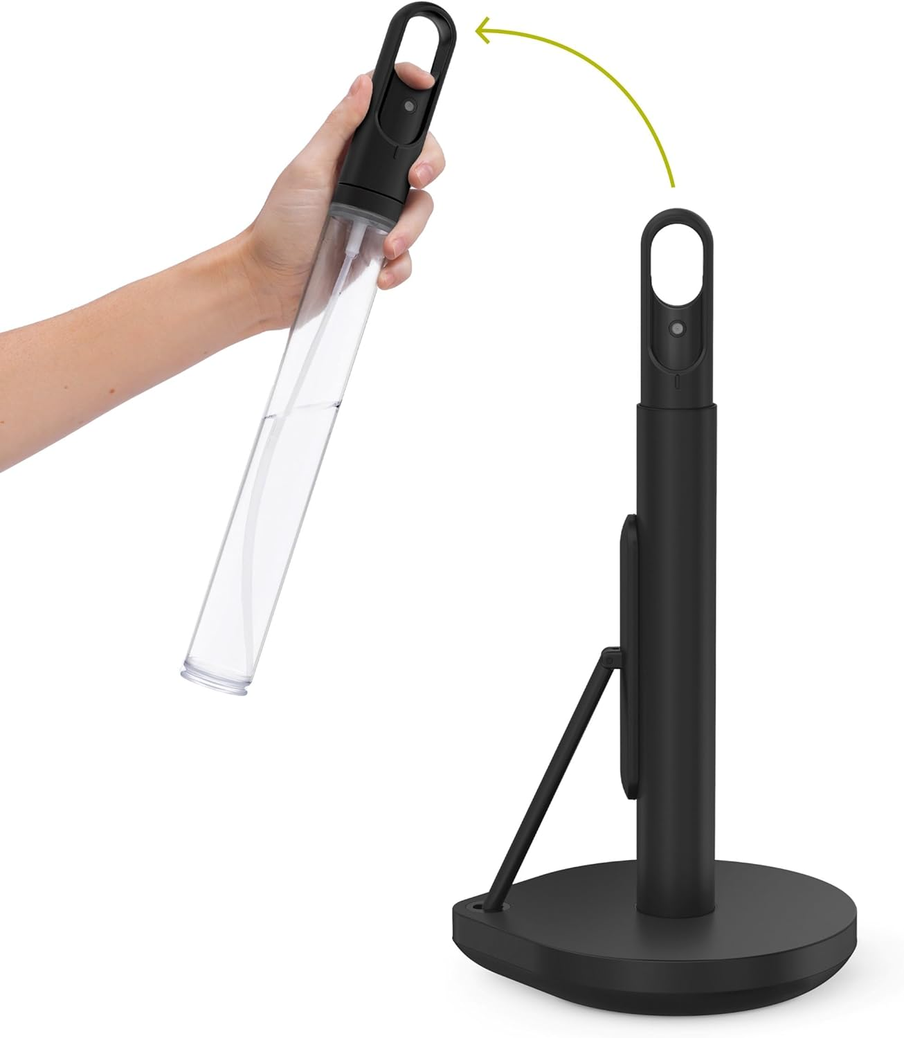 Simplehuman Paper Towel Holder with Spray Bottle - All in One Cleaning Tool